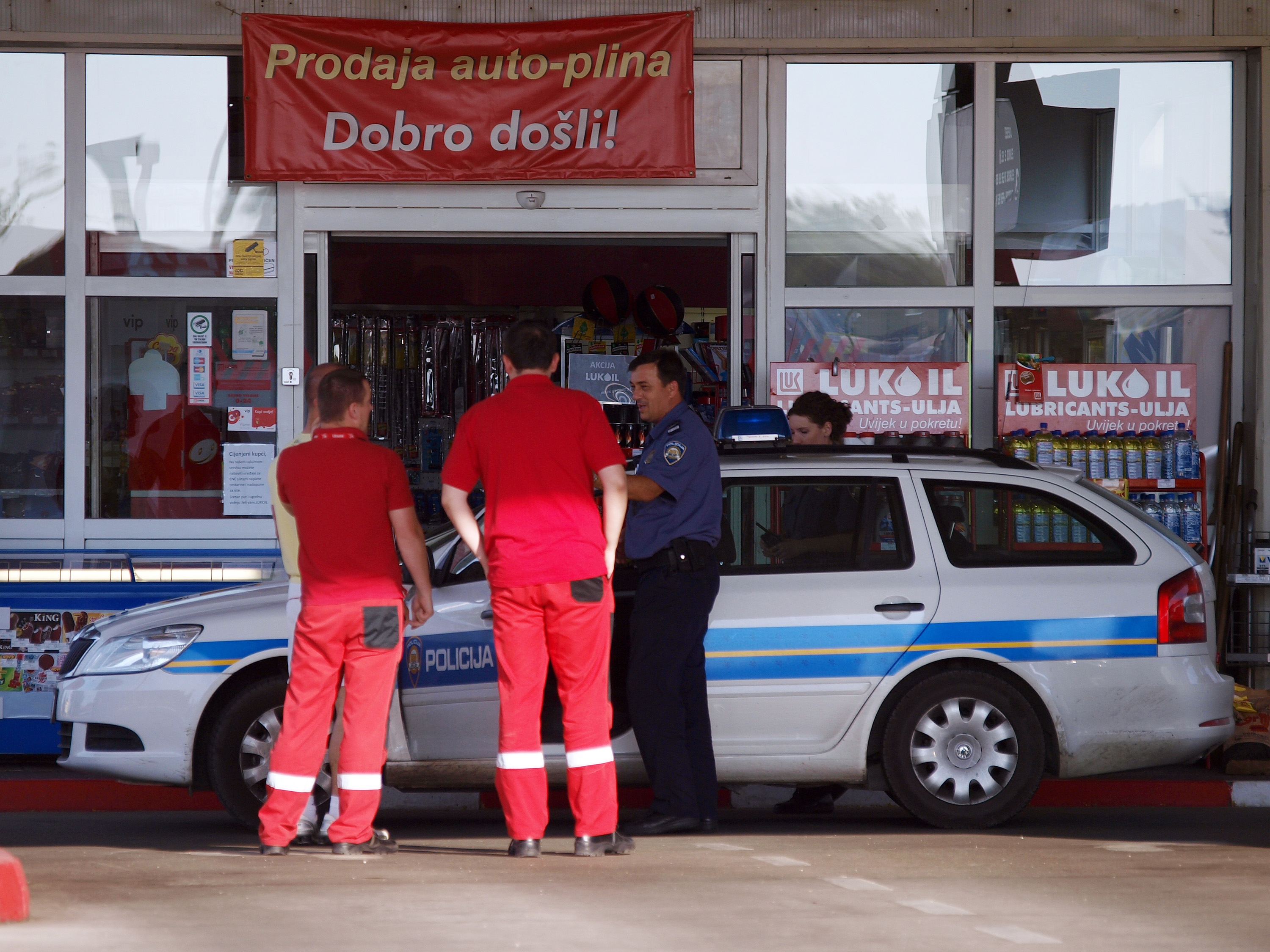 Zagreb: Oplja?kana benzinska postaja Lukoil na Aveniji Bologne