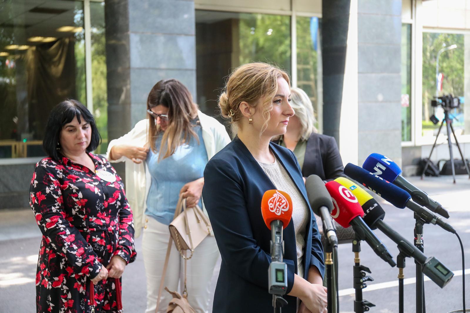 Zagreb: Iva Šušković dala je izjavu nakon sastanka s ministrom pravosuđa