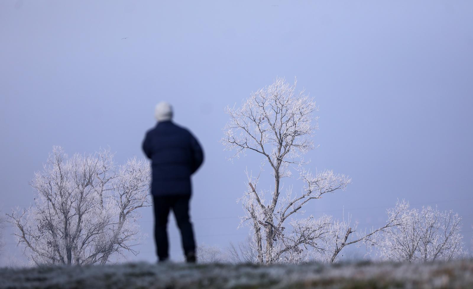 Hladno i maglovito vrijeme u Zagrebu