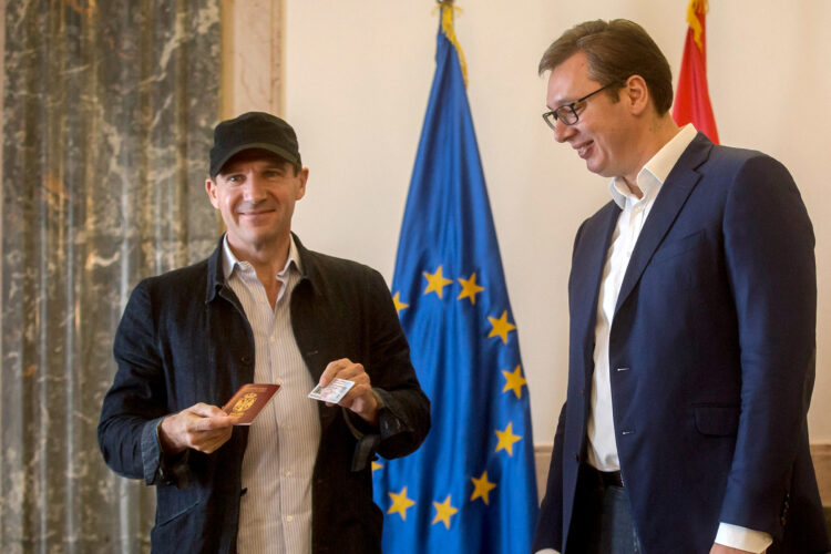 ralph fiennes, aleksandar vučić,