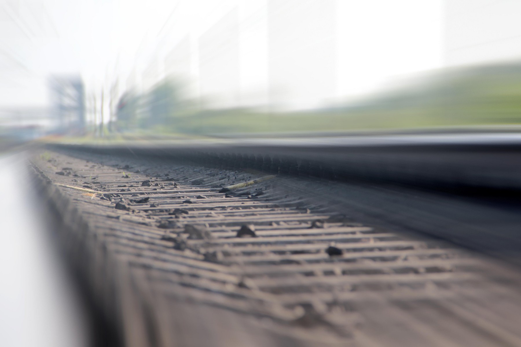 The length of the railway track