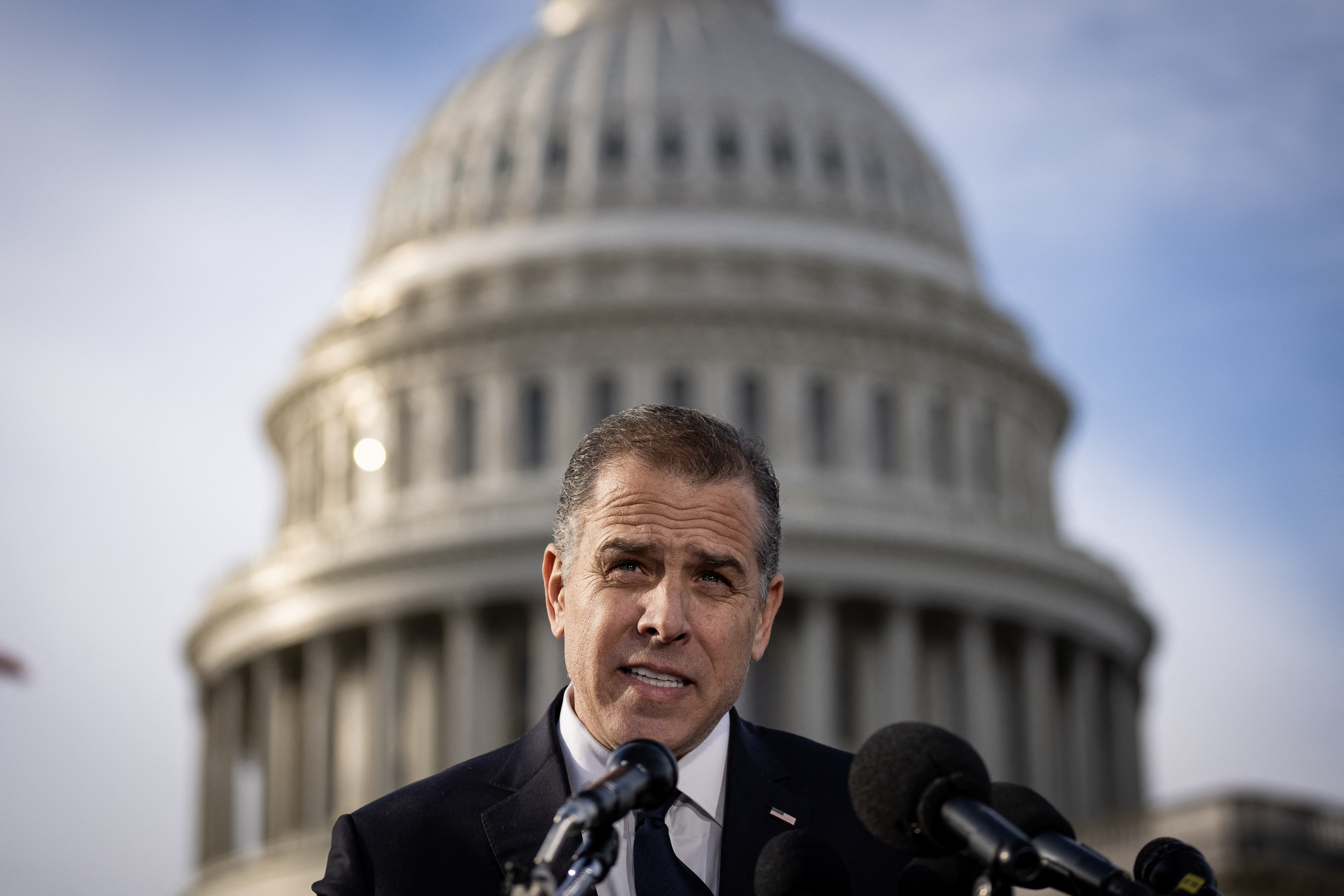 Hunter Biden Addresses Being Called To Testify To House Oversight Committee On Capitol Hill