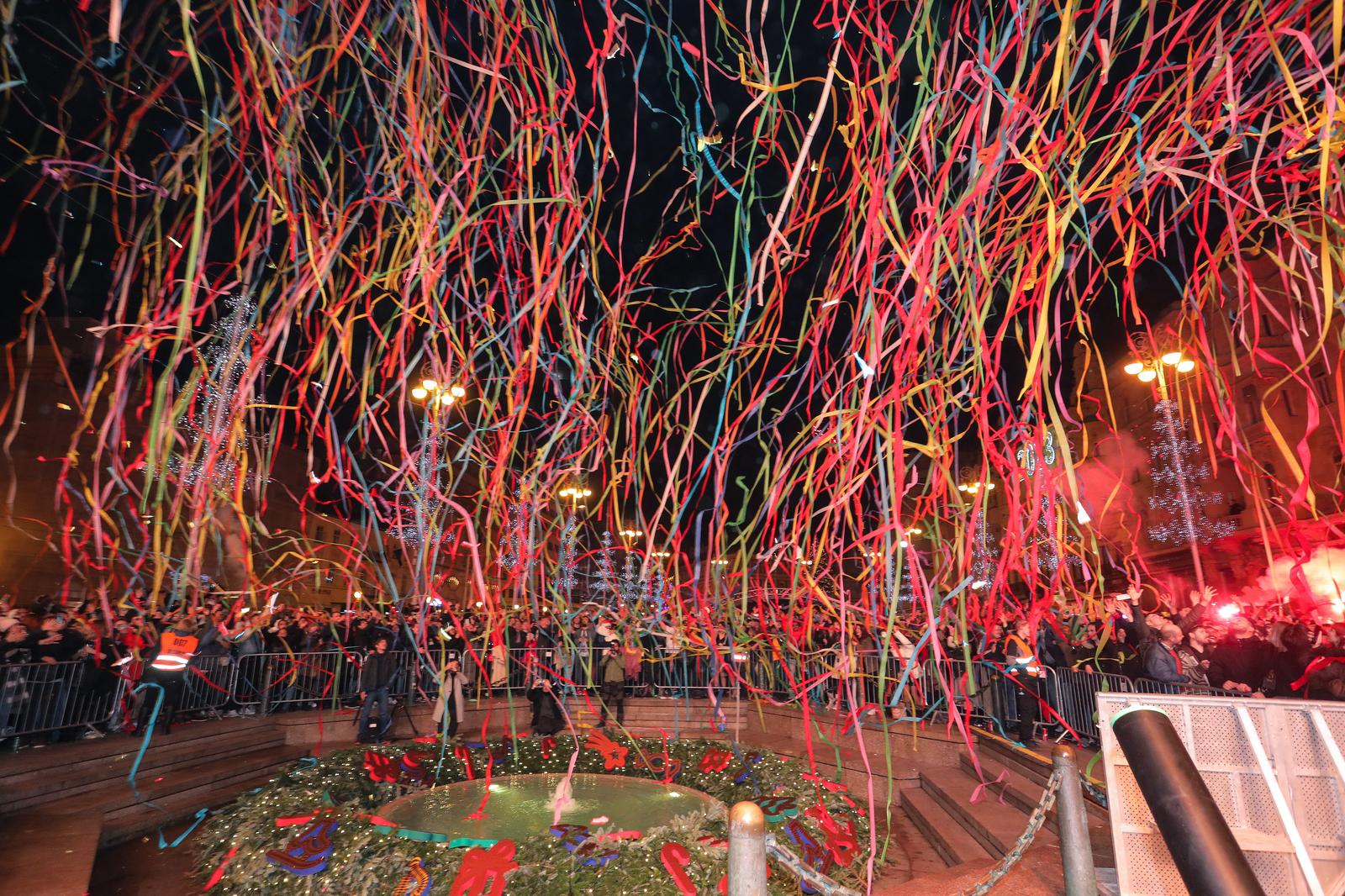 doček Nove godine u Zagrebu