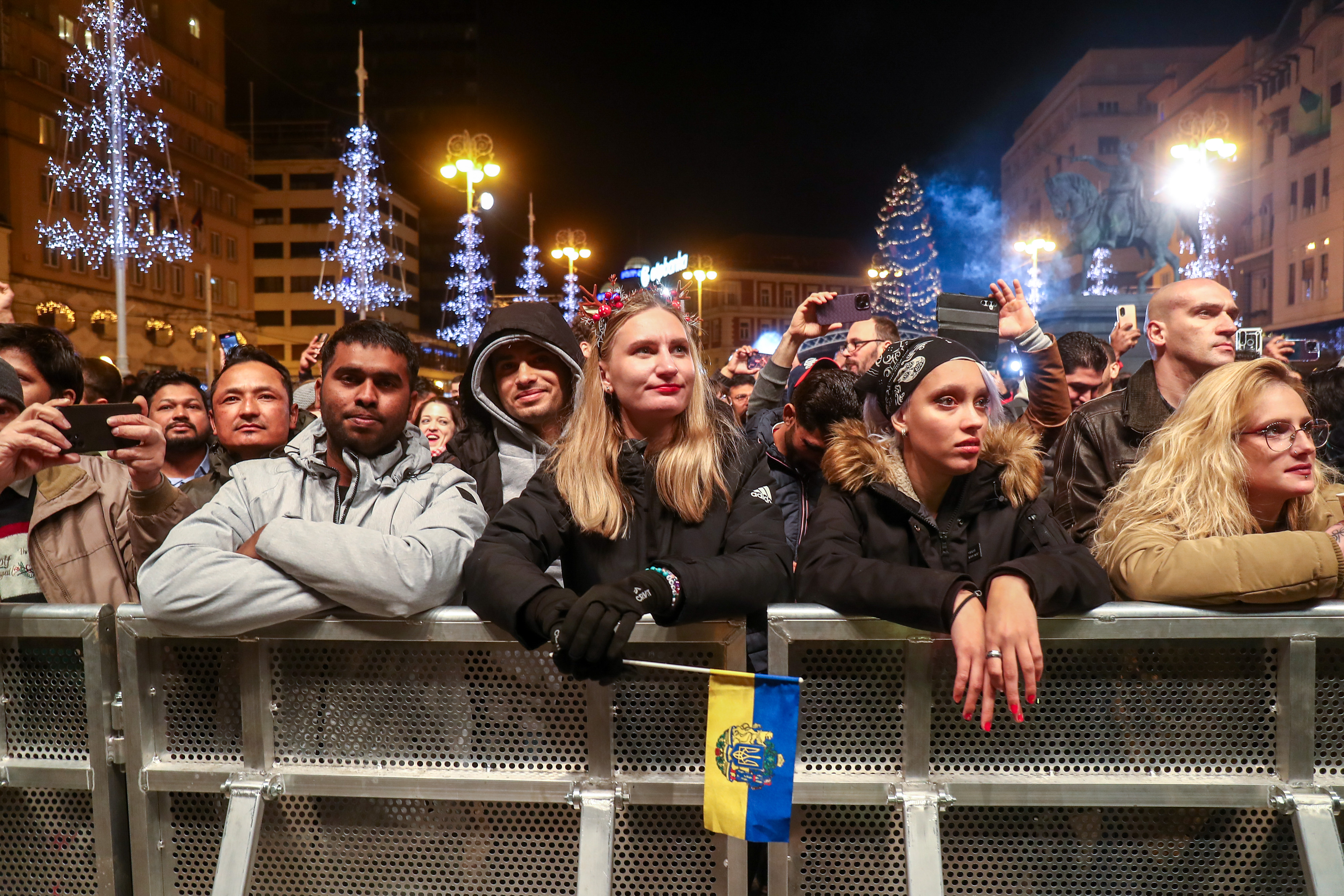 Zagreb: Doček nove 2024. godine na Trgu bana Jelačića