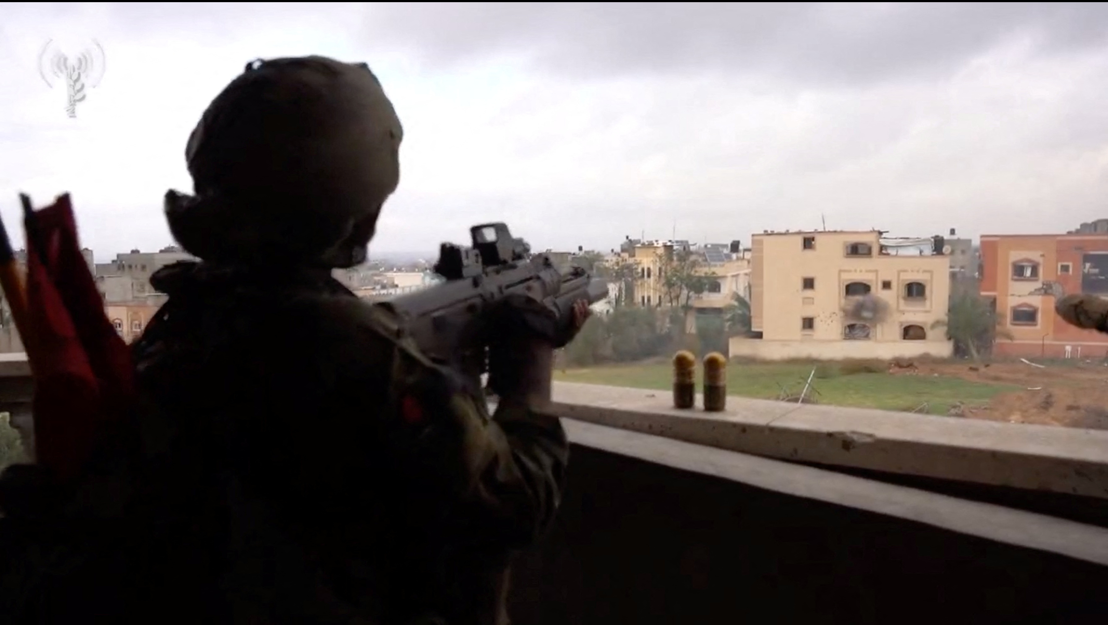 Israeli soldiers operate in the Gaza Strip