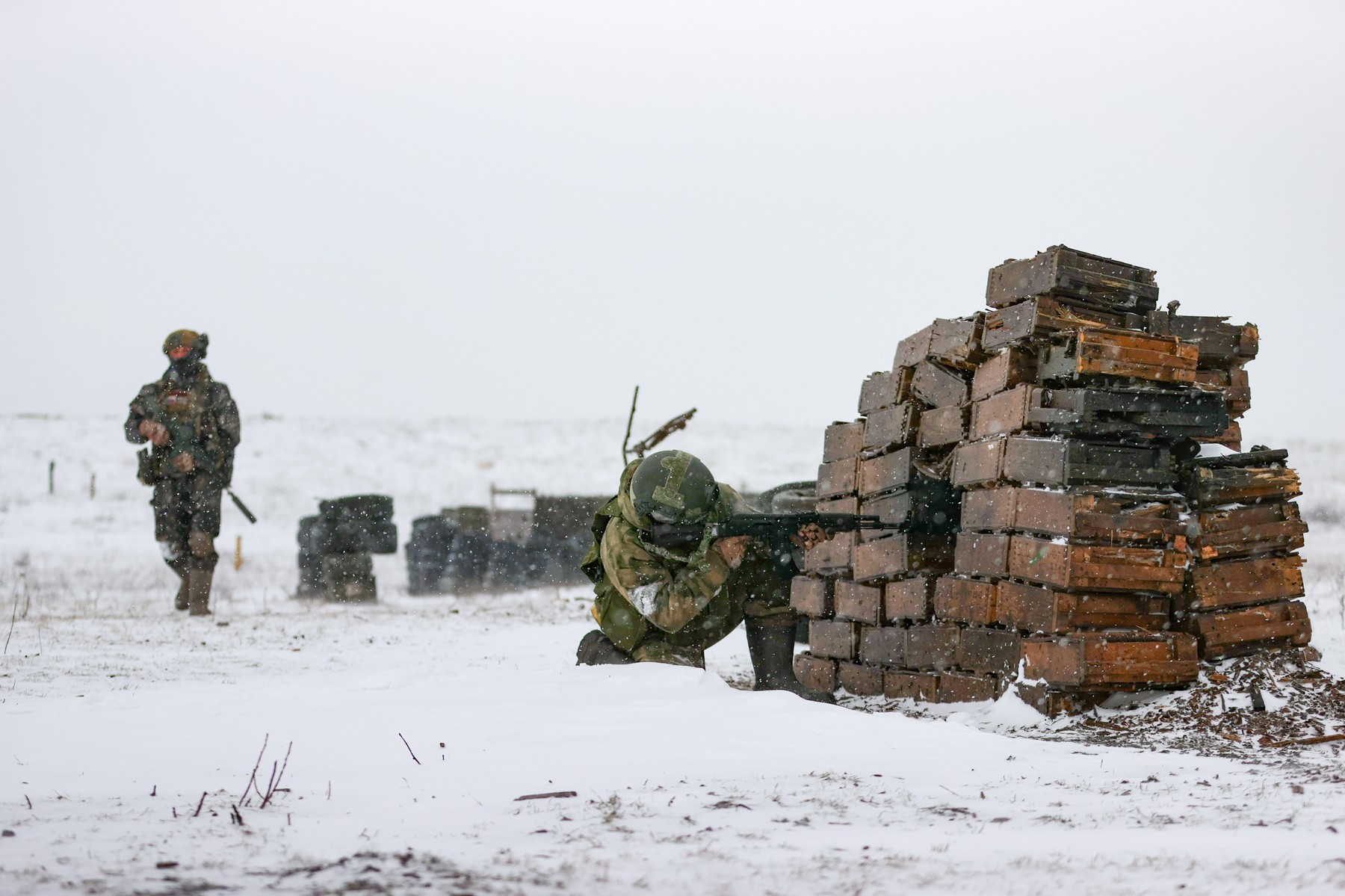 Russian Army Assault Units  undergo combat training in special military operation