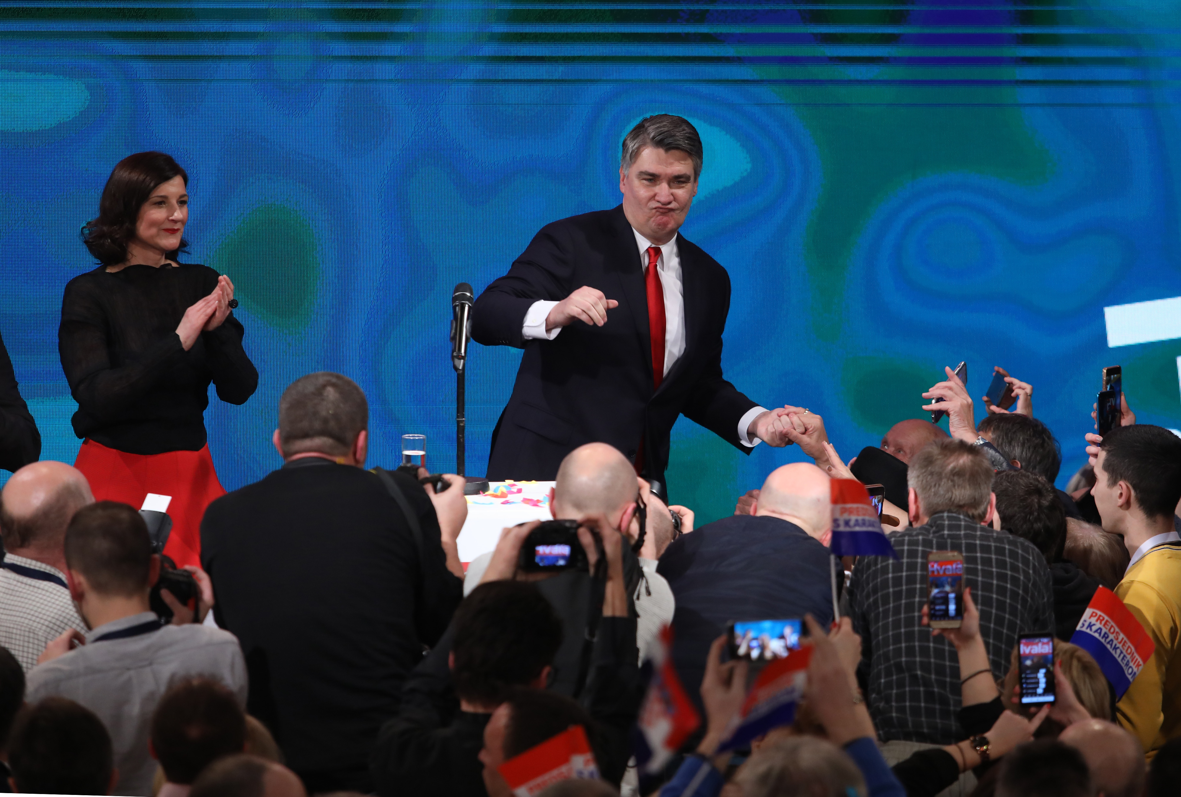 Zagreb: Novi hrvatski predsjednik, Zoran Milanović, održao govor