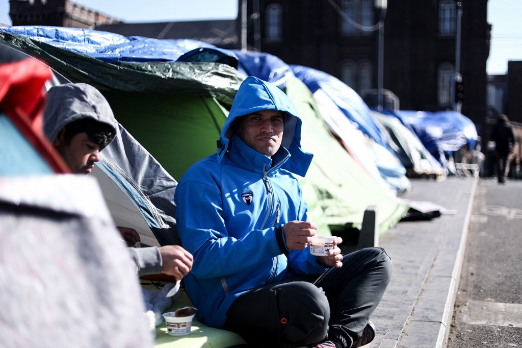 BELGIUM-MIGRANTS-REFUGEES-CAMP