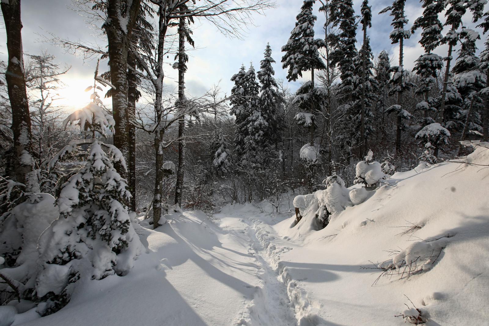 Zimska idila na Lokvarskom jezeru