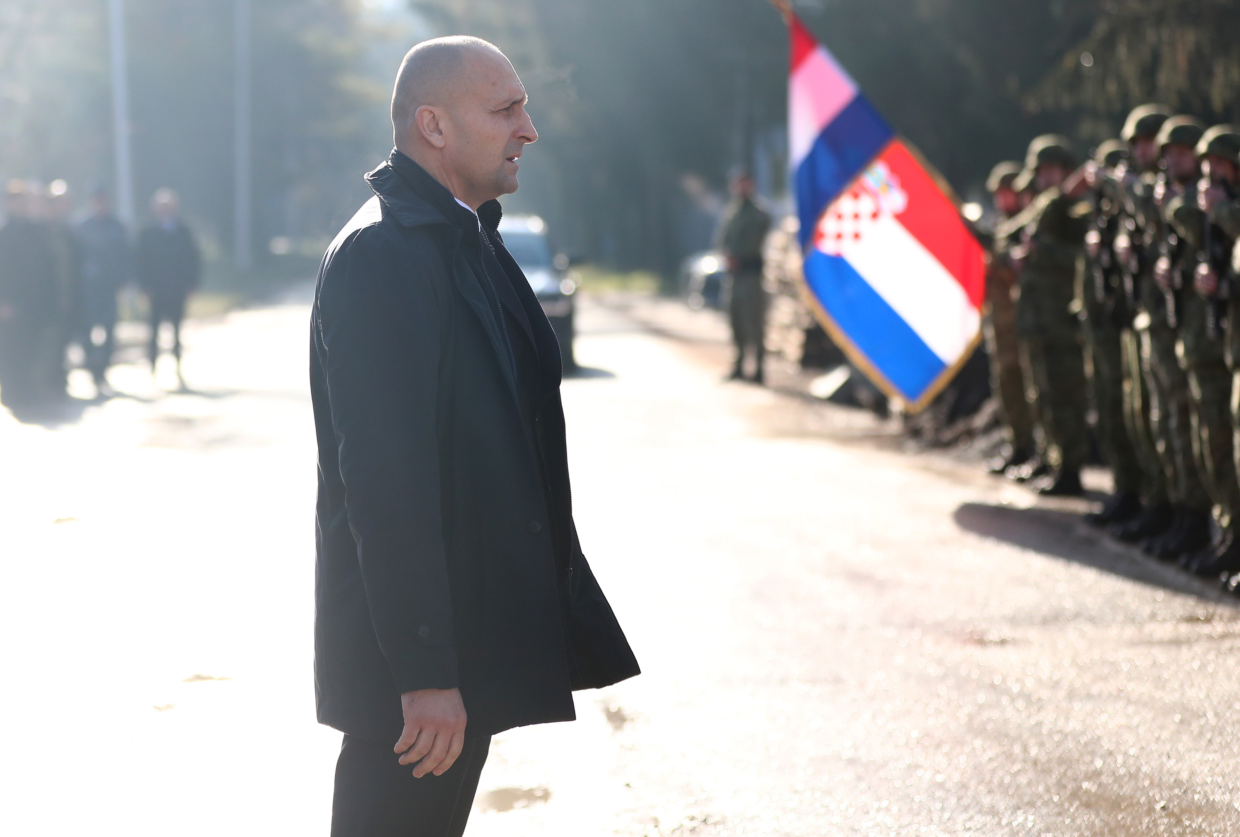 Obilazak infrastrukture za uvođenje u operativu borbenih zrakoplova Rafale u vojarni "Pukovnik Marko Živković"