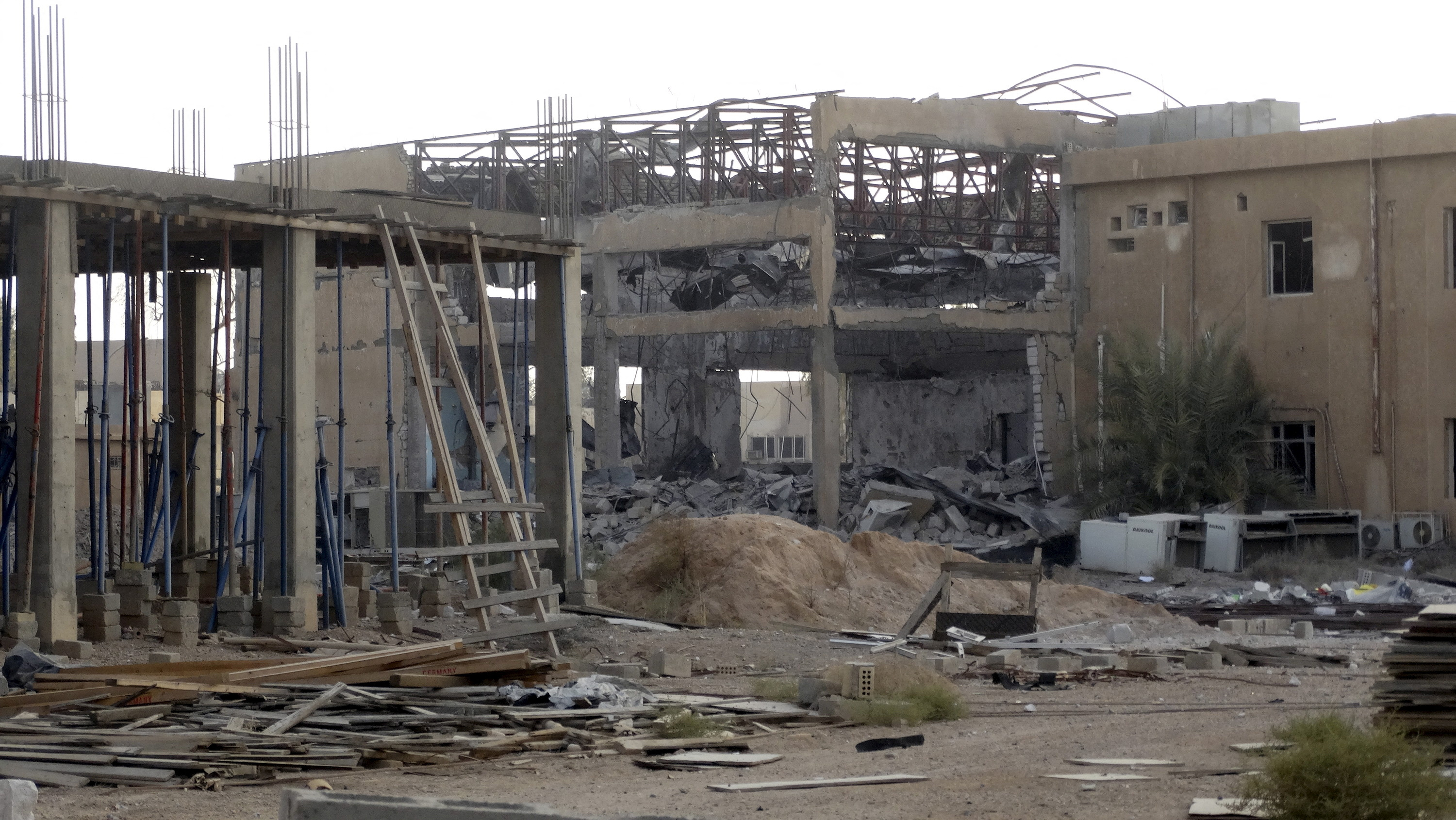 FILE PHOTO: Destroyed building is seen at the University of Anbar, in Anbar province