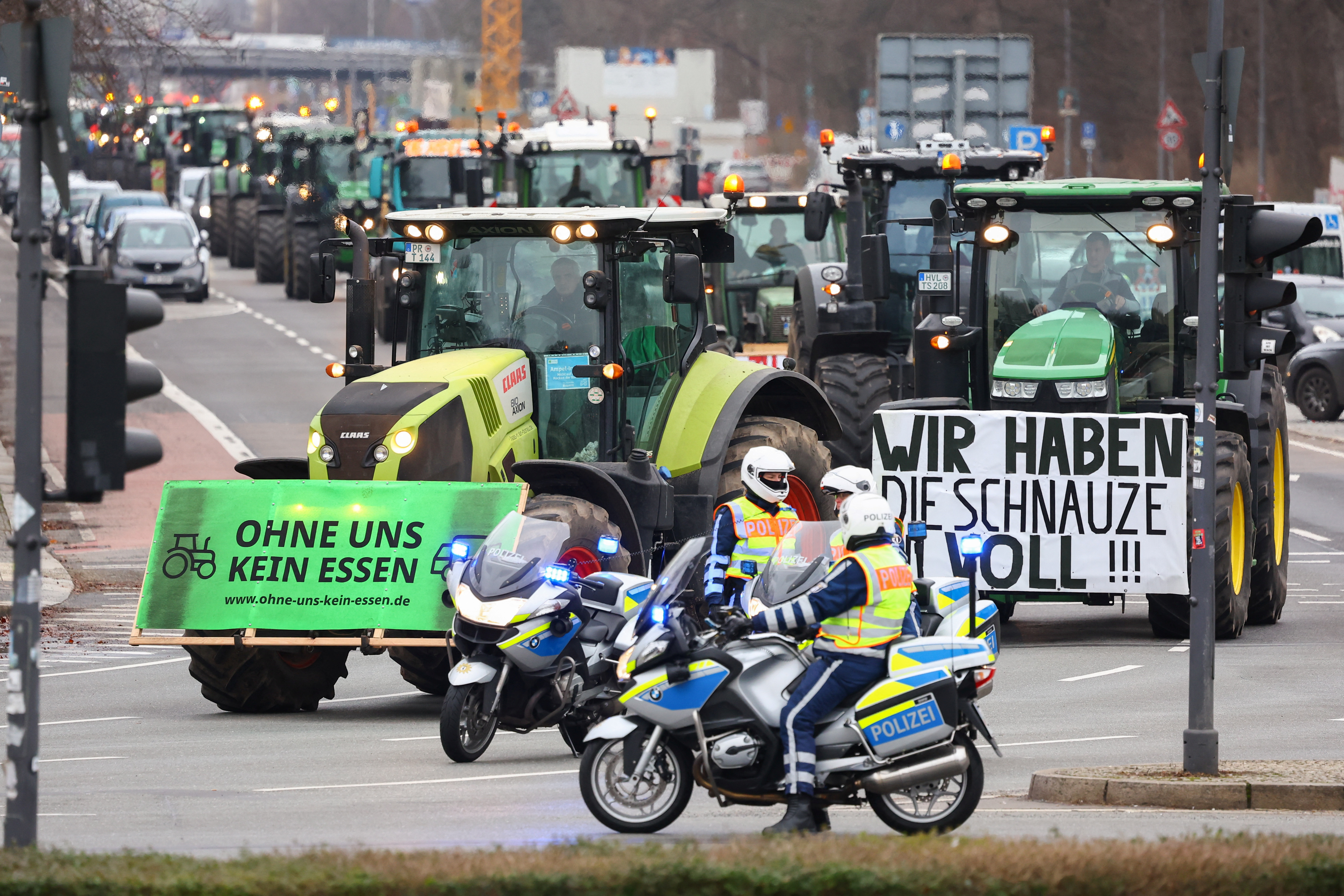 Farmers protest in Berlin