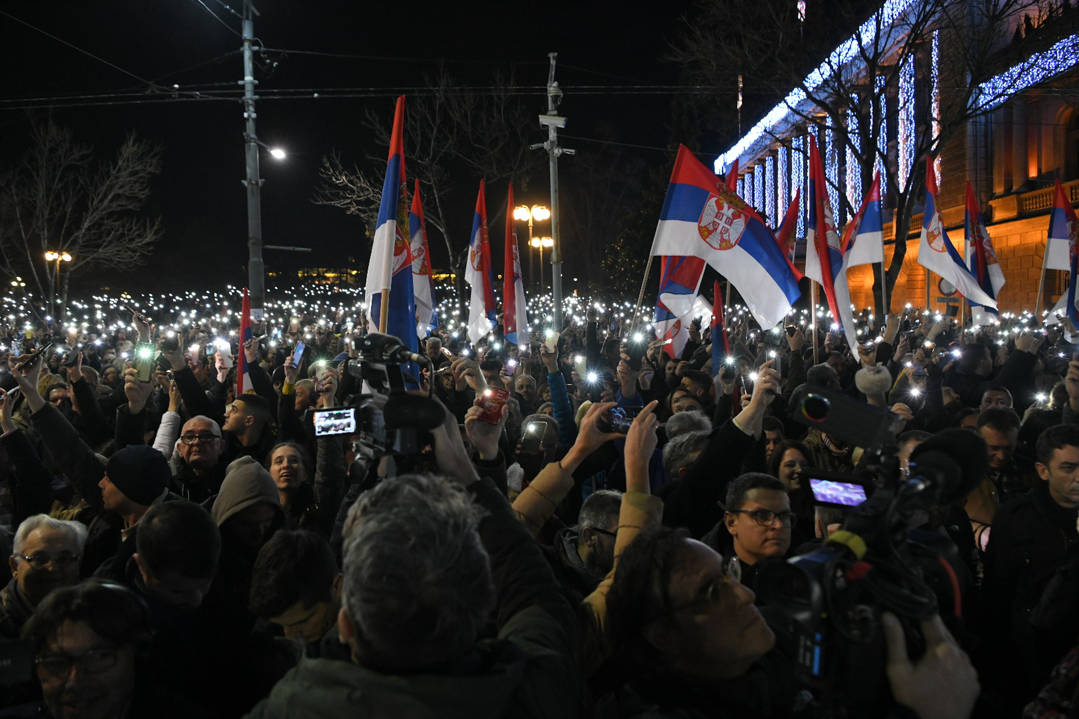 Beograd: Sedmi prosvjed Srbija protiv nasilja