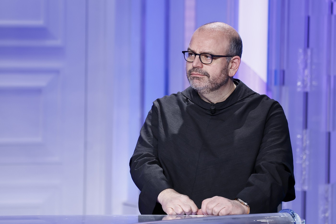 Professor Padre Paolo Benanti Guest at Cinque Minuti, Rome, Italy - 18 Jan 2024