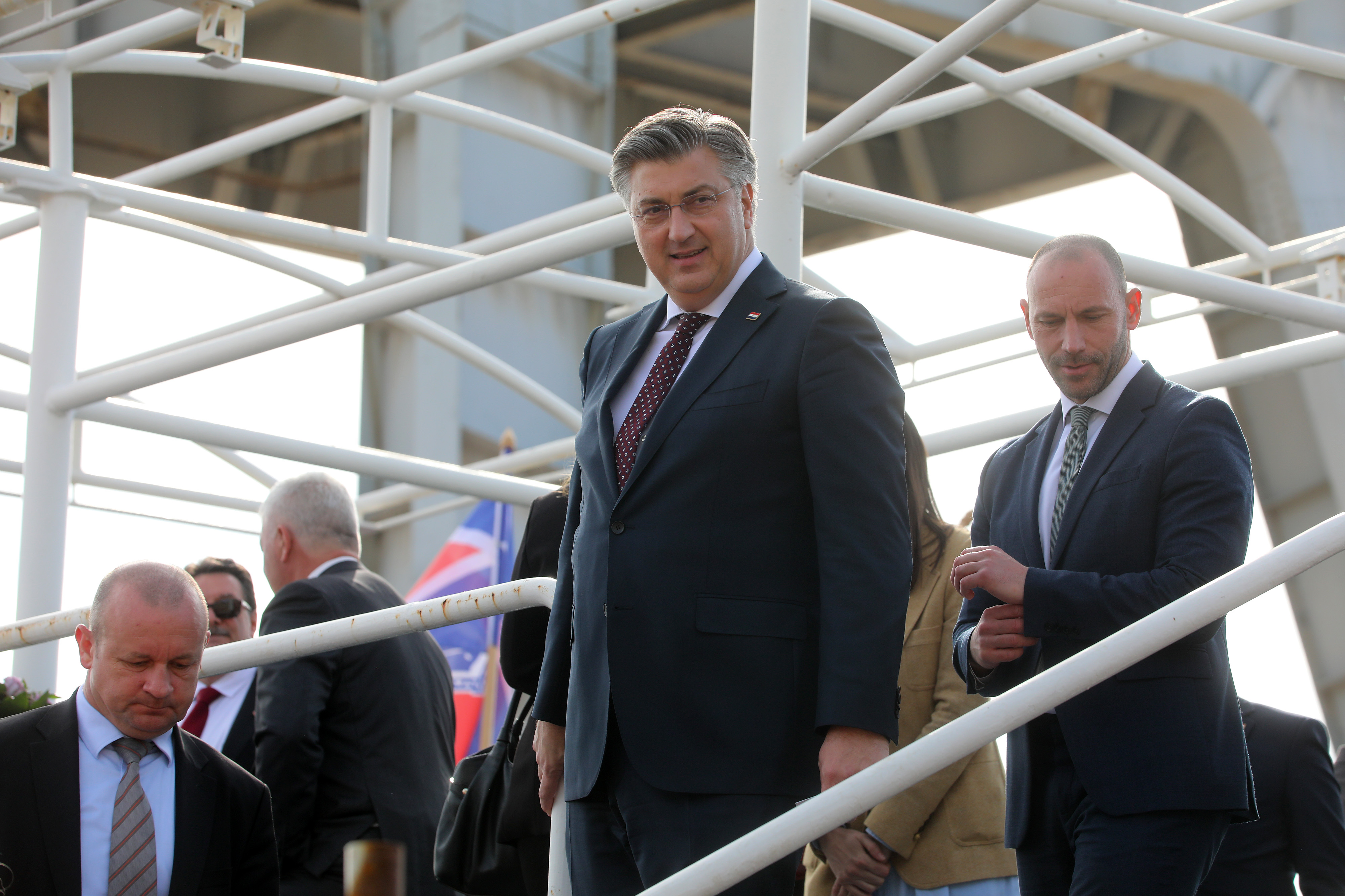 Rijeka: Andrej Plenkovi? sudjelovao na sve?anosti porinu?a broda Gradnja 527