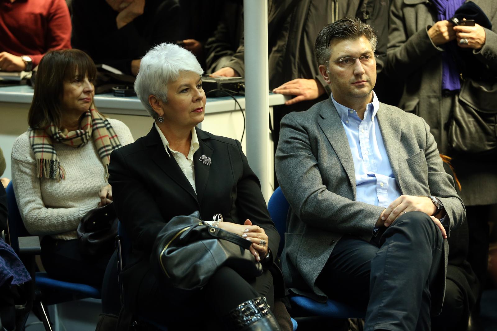 Jadranka Kosor i Andrej Plenković