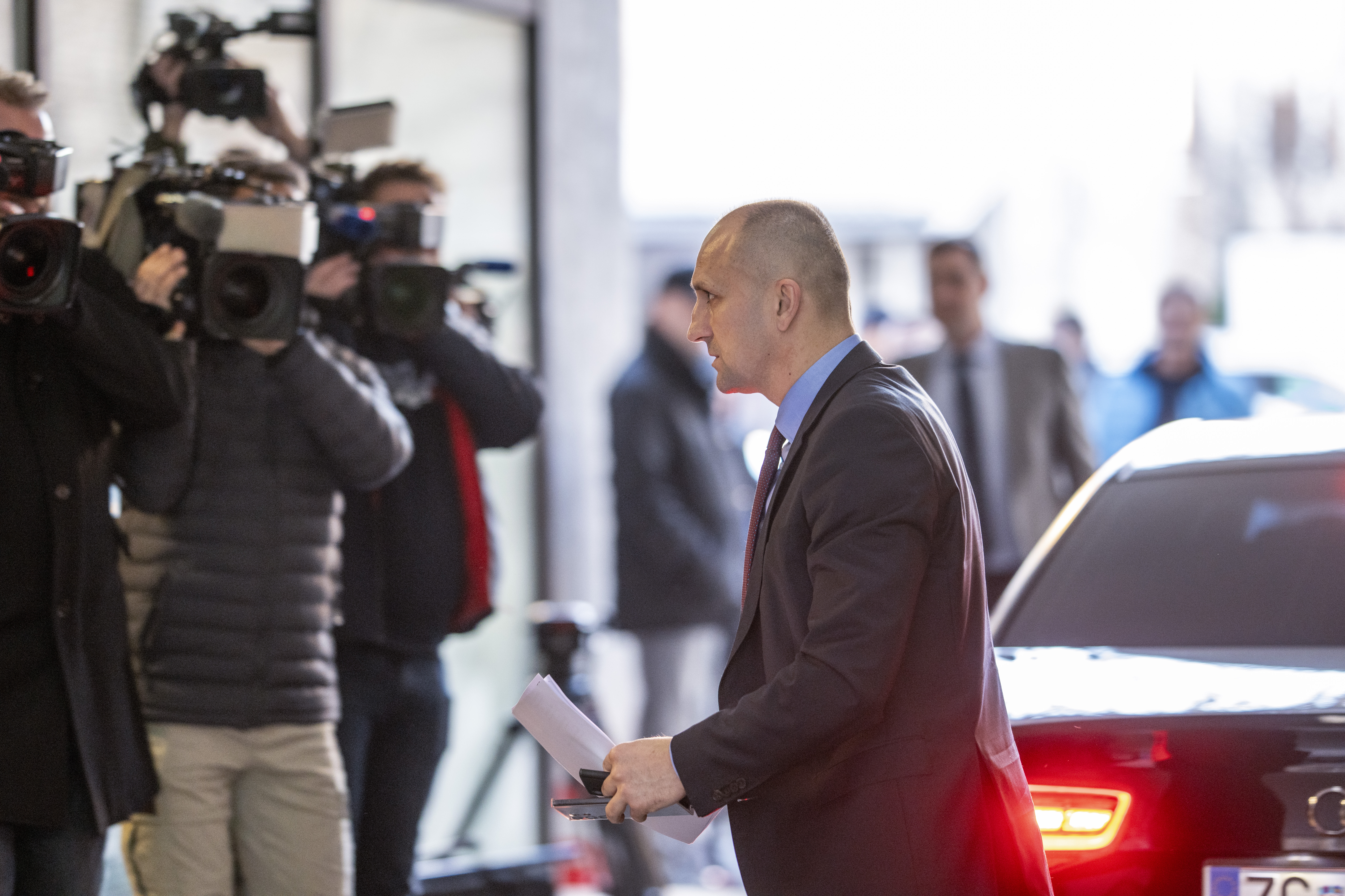 Zagreb: Dolazak članova HDZ-a na sjednicu Šireg predsjedništva