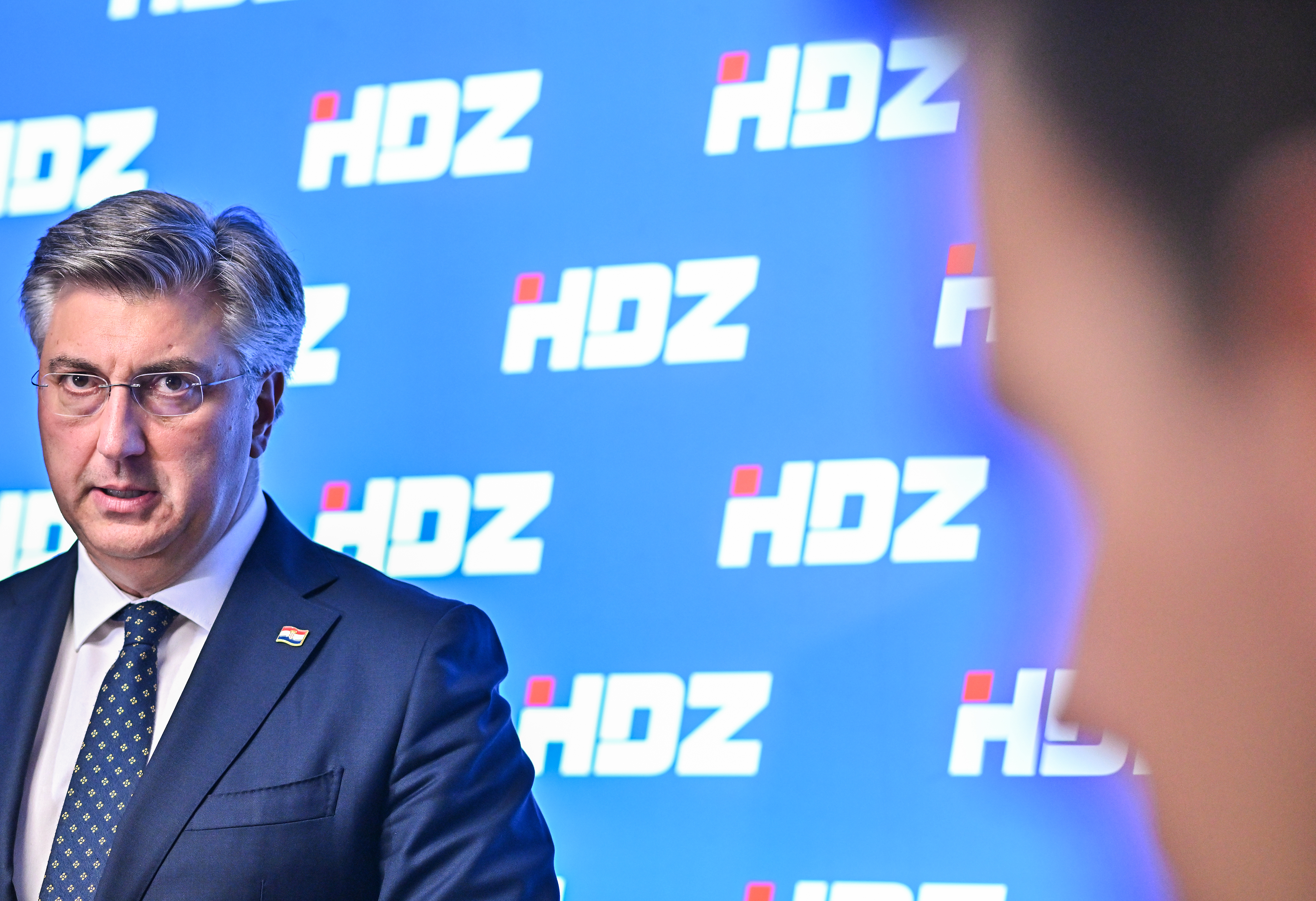 Zagreb: Premijer Plenković dao je izjavu za medije nakon sjednice šireg Predsjedništva HDZ-a