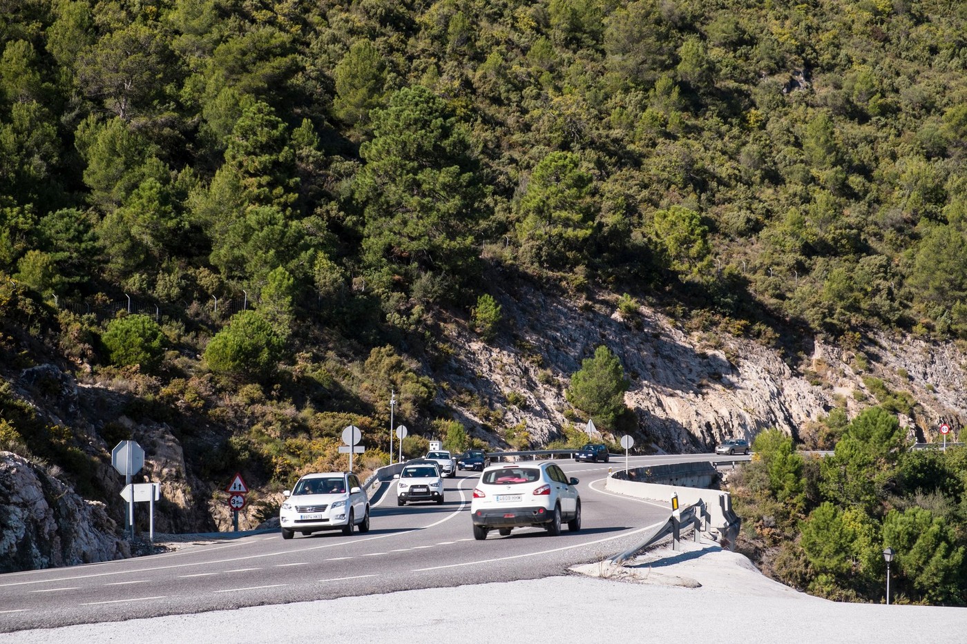 Road to Ojen, Malaga province, Andalusia, Spain.