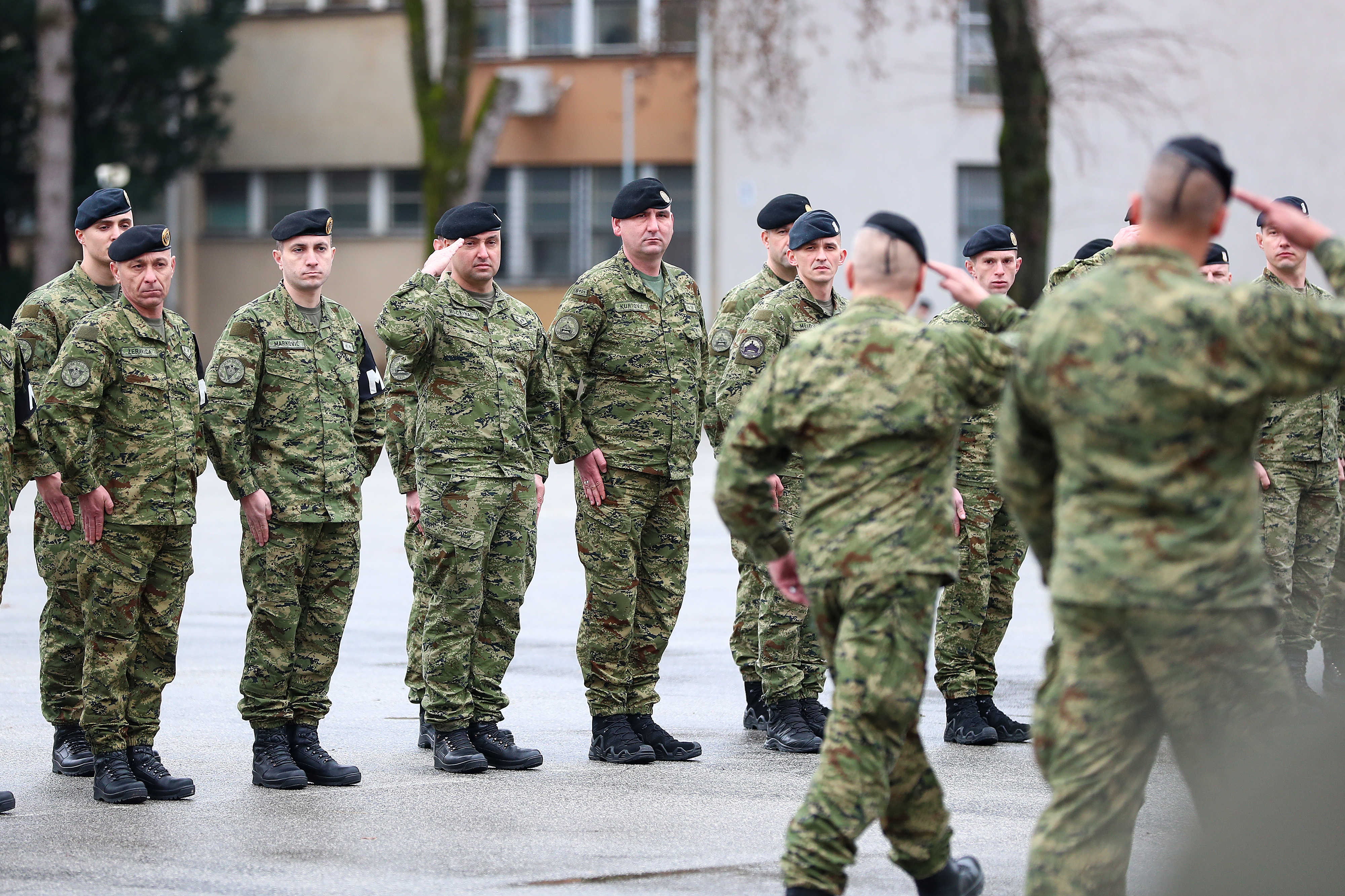 Zagreb: Svečani ispraćaj 4. hrvatskog kontingenta u okviru Borbene grupe u Mađarskoj