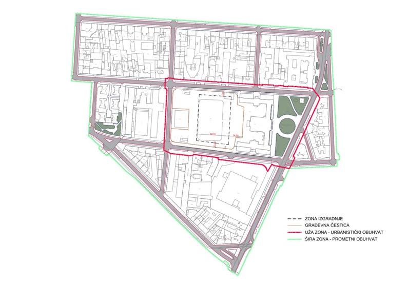 zona obuhvata - garaža Klaićeva