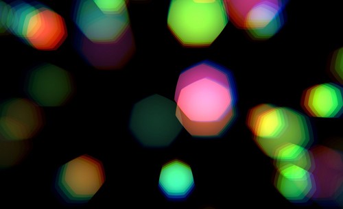 Abstract background blurred light spots