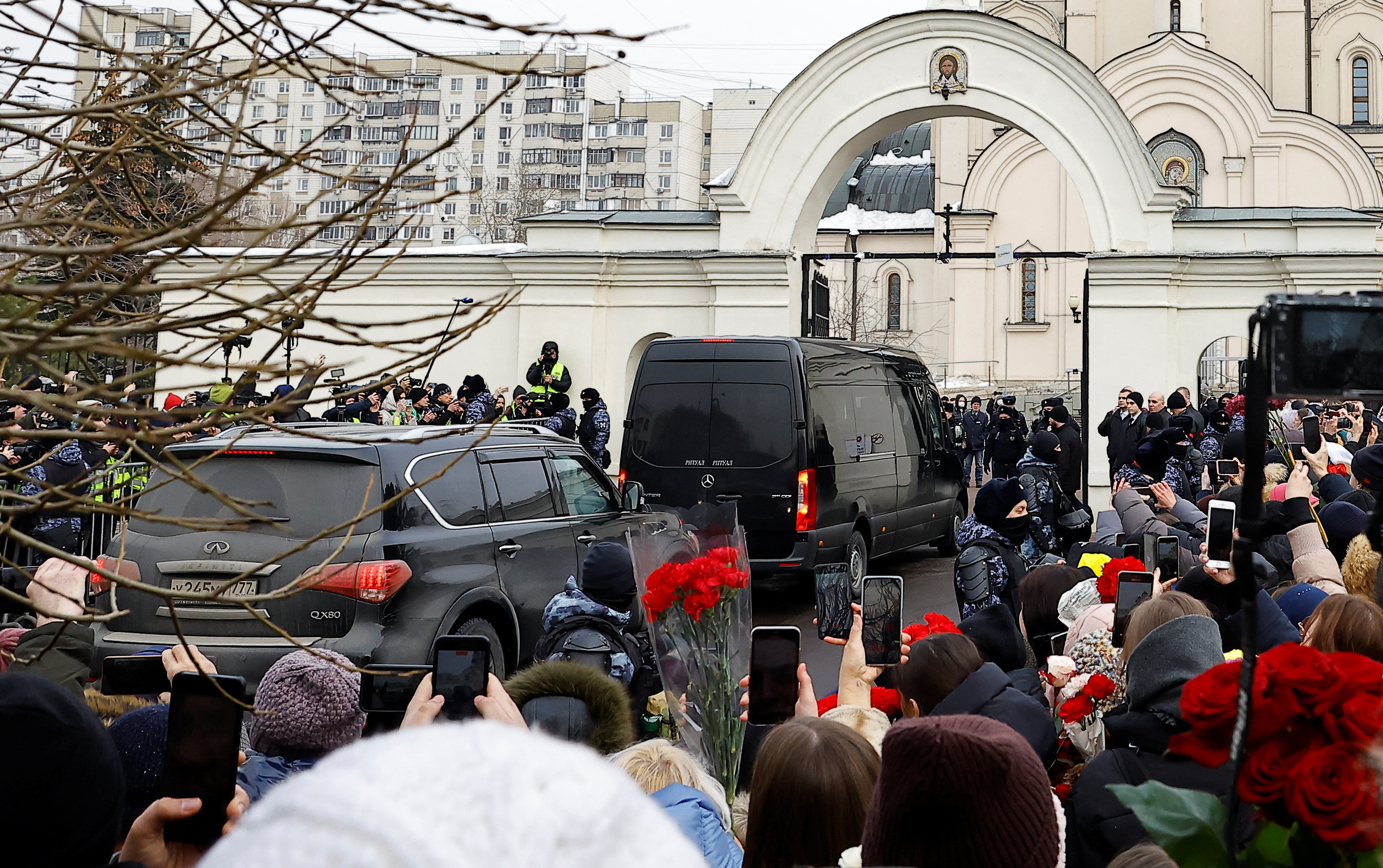 Funeral of Russian opposition leader Alexei Navalny