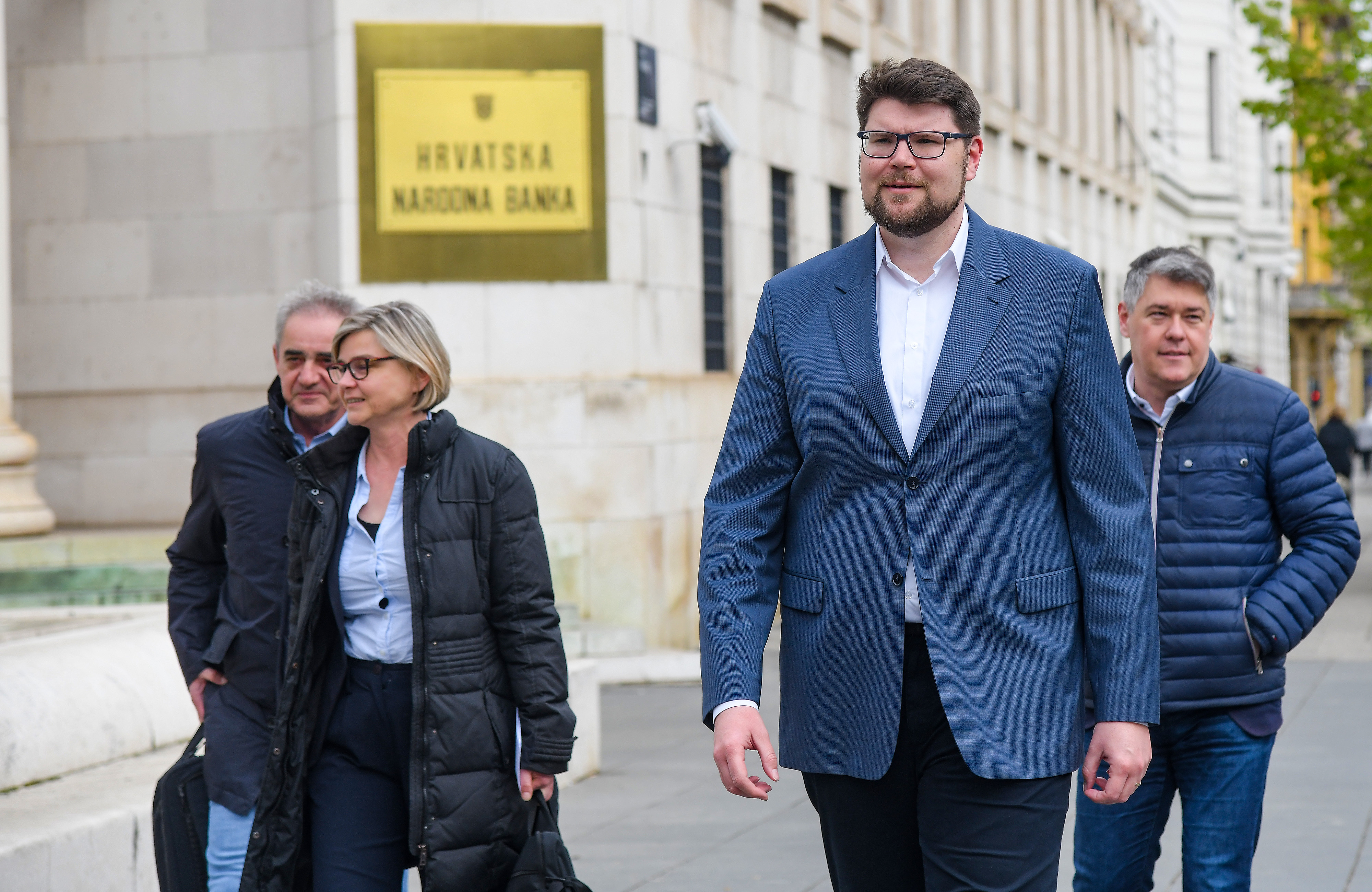 Zagreb: Sandra Benčić i Peđa Grbin sastali se s guvernerom HNB-a Borisom Vujčićem