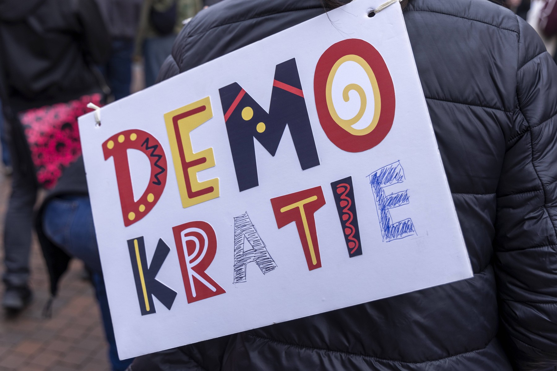Demonstration gegen die AFD und Rechtsextremismus in Duisburg. 02.03.2024, EU, DEU, Deutschland, Nordrhein-Westfalen, Du
