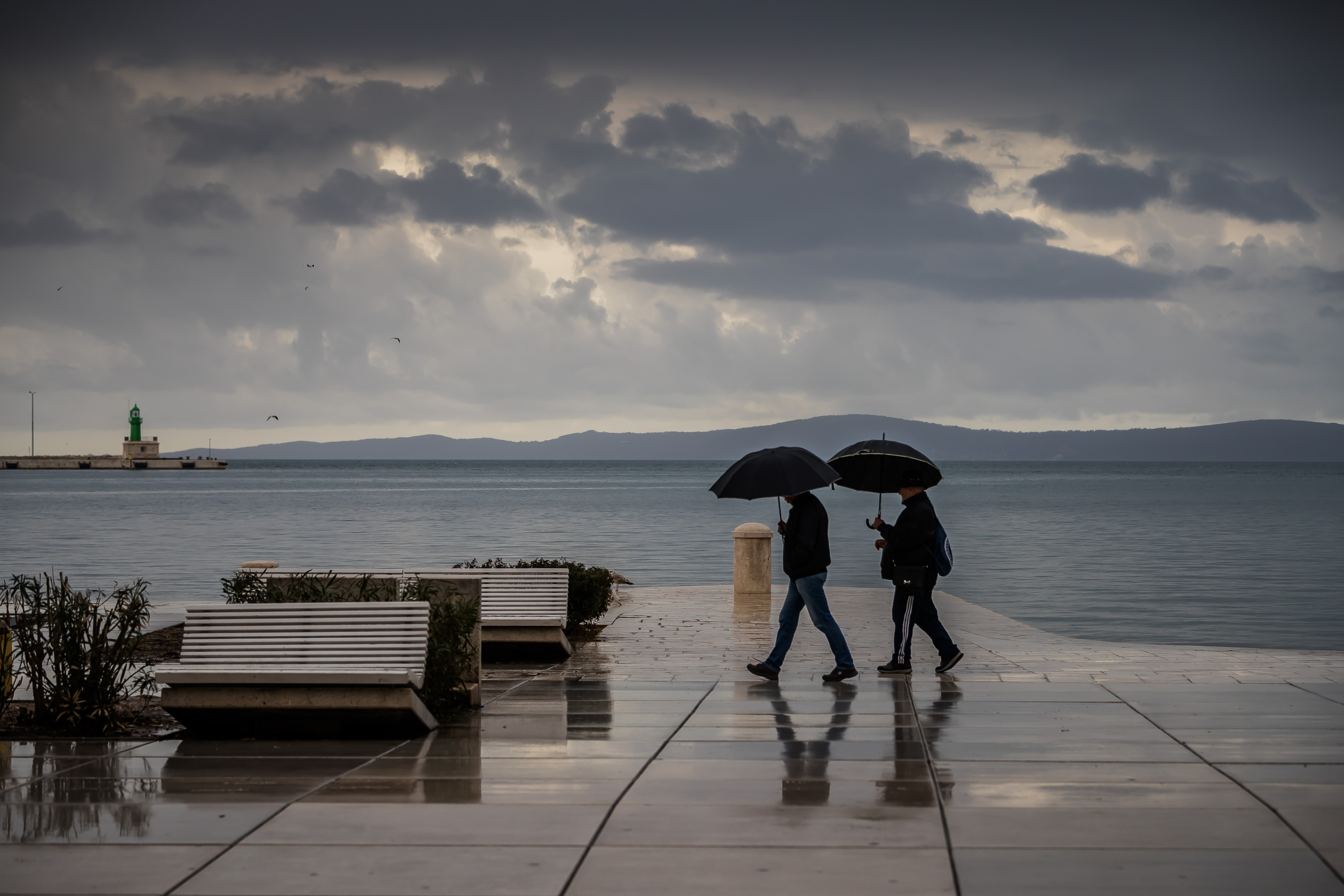 Kišno jutro u centru Splita