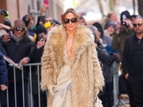 Jennifer Lopez is Pictured Stepping Out in New York City.