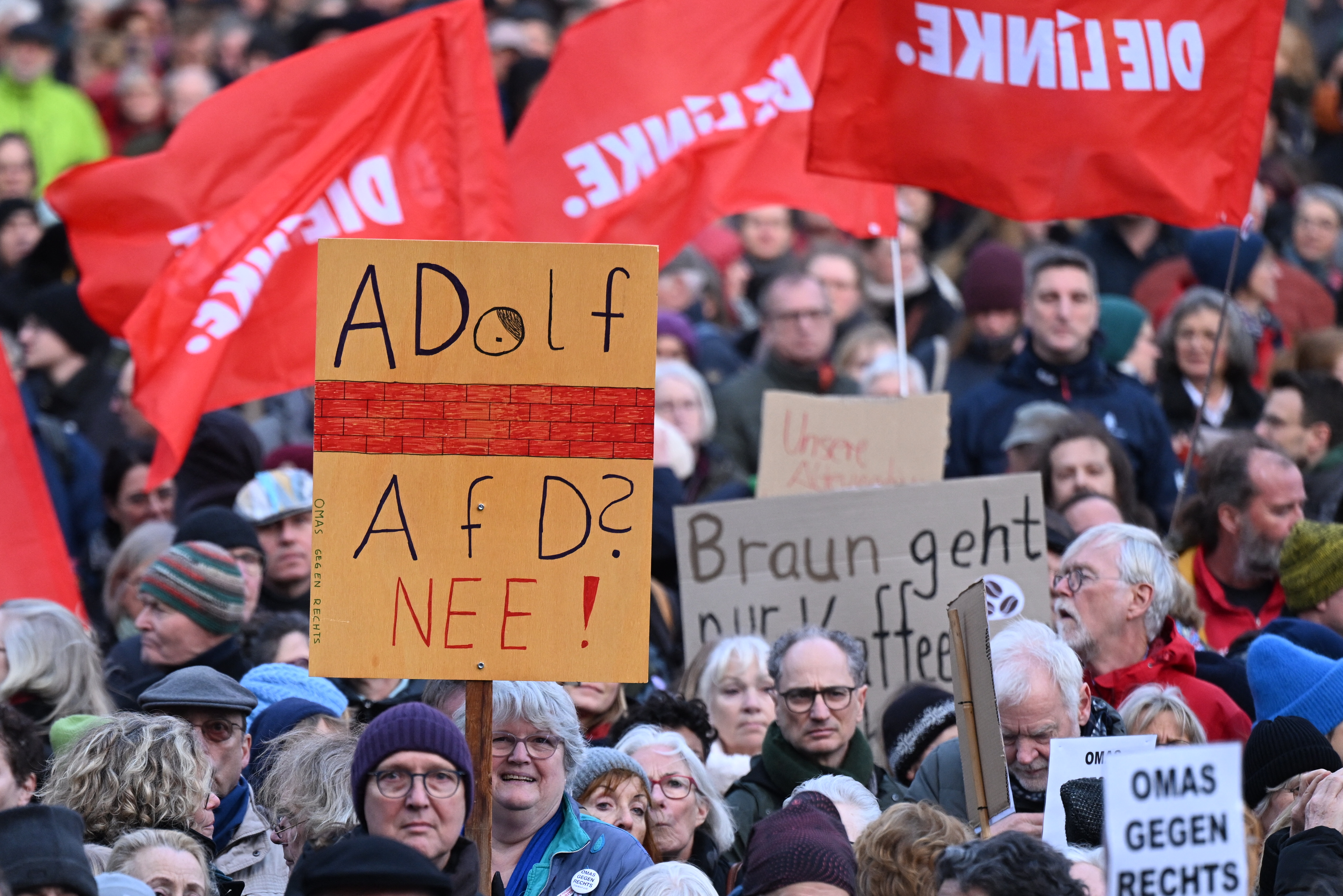 GERMANY-POLITICS-FARRIGHT-DEMONSTRATION