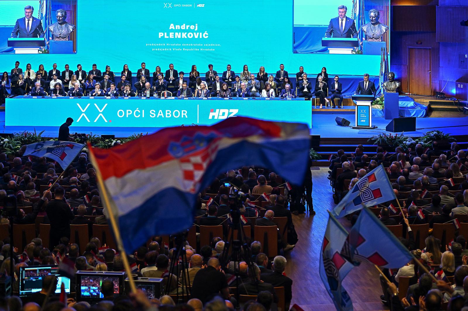 Zagreb: U dvorani Vatroslav Lisinski održan 20. Opći sabor HDZ-a