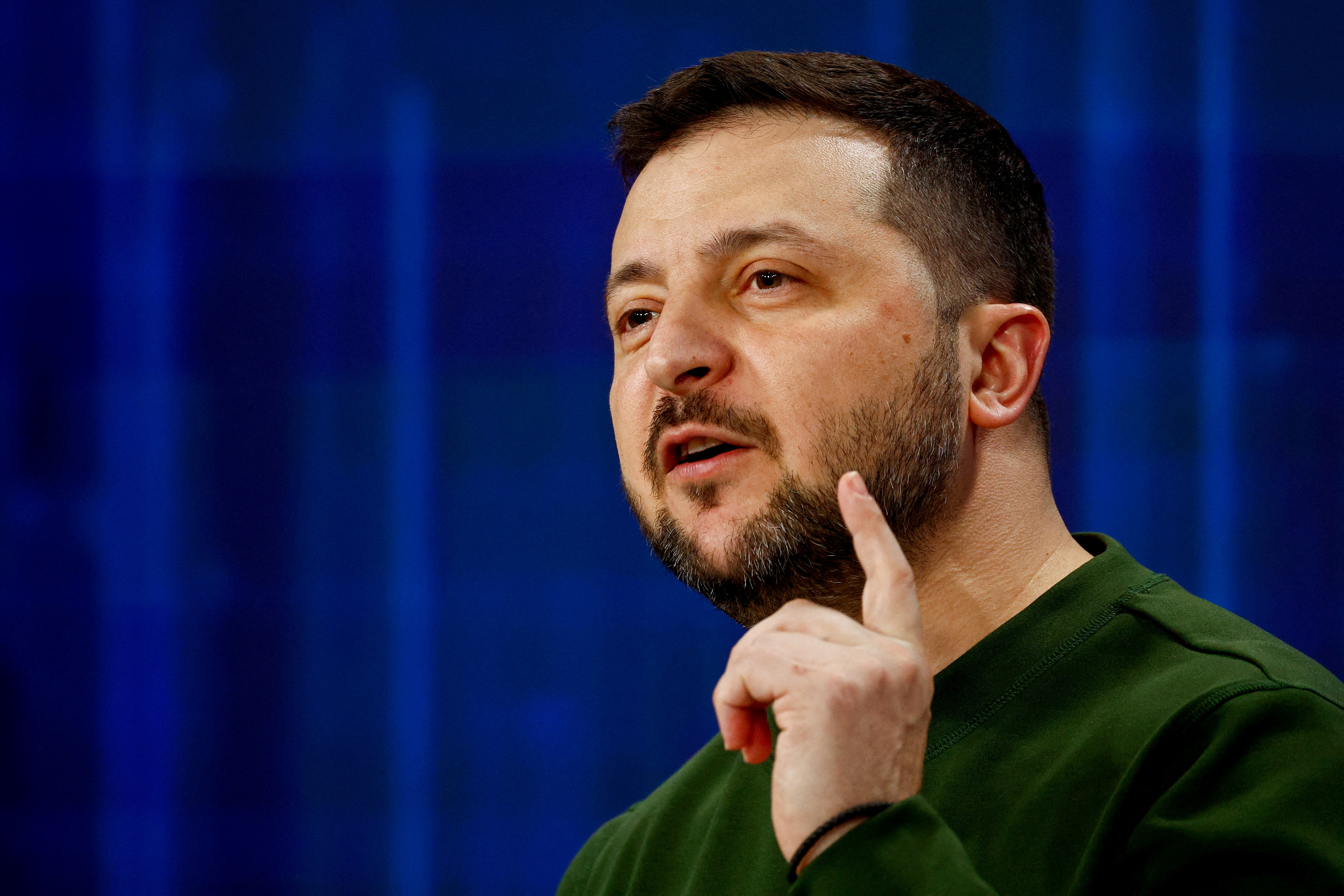 FILE PHOTO: Ukrainian President Zelenskiy attends 'Ukraine. Year 2024' conference in Kyiv