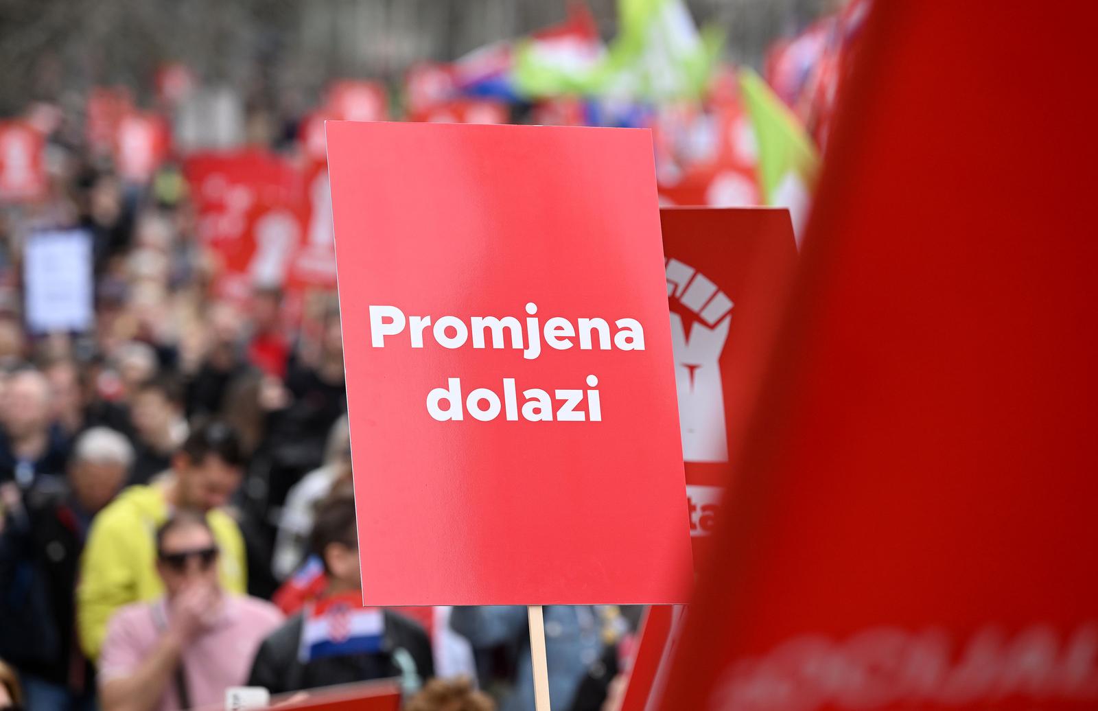 Zagreb: Oporba vladajućima uoči izbora poručila - 'Dosta je!'