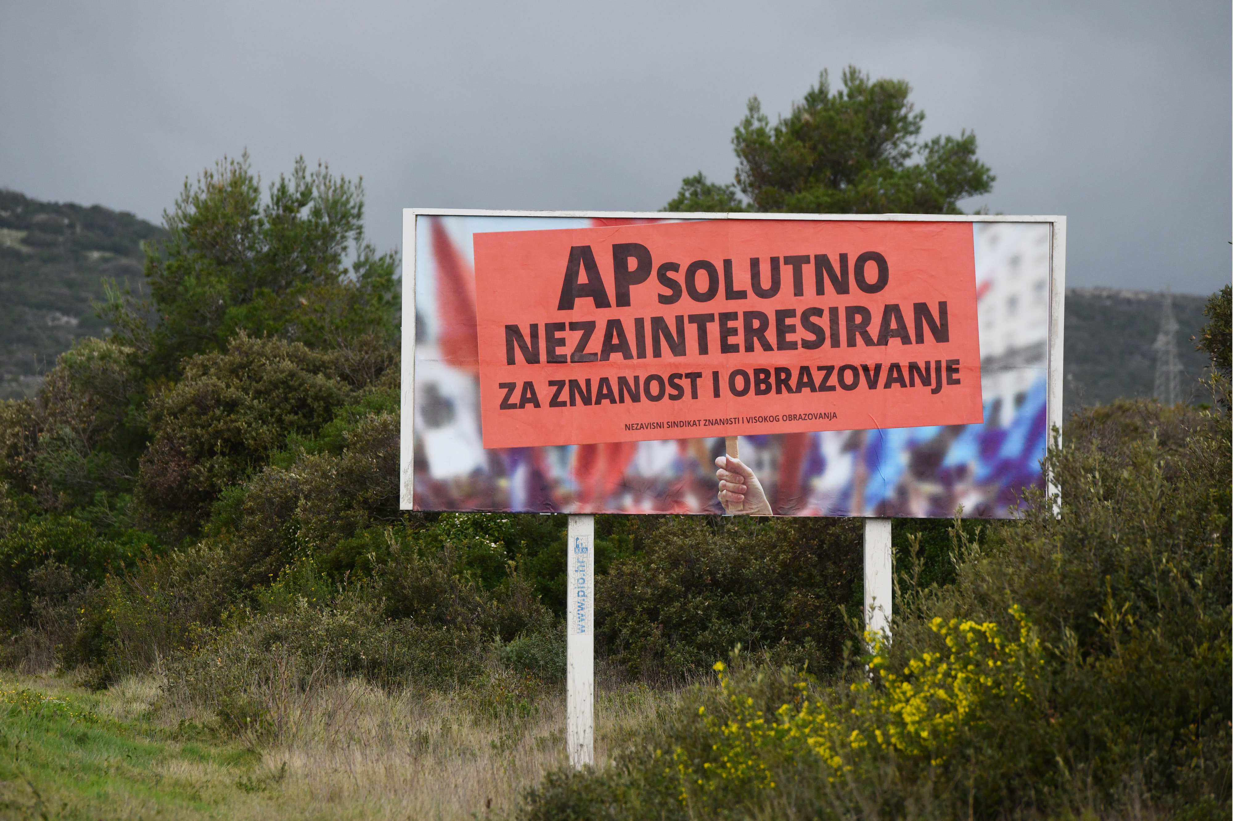 ibenik: Novi plakat Nezavisnog sindikata znanosti i visokog obrazovanja