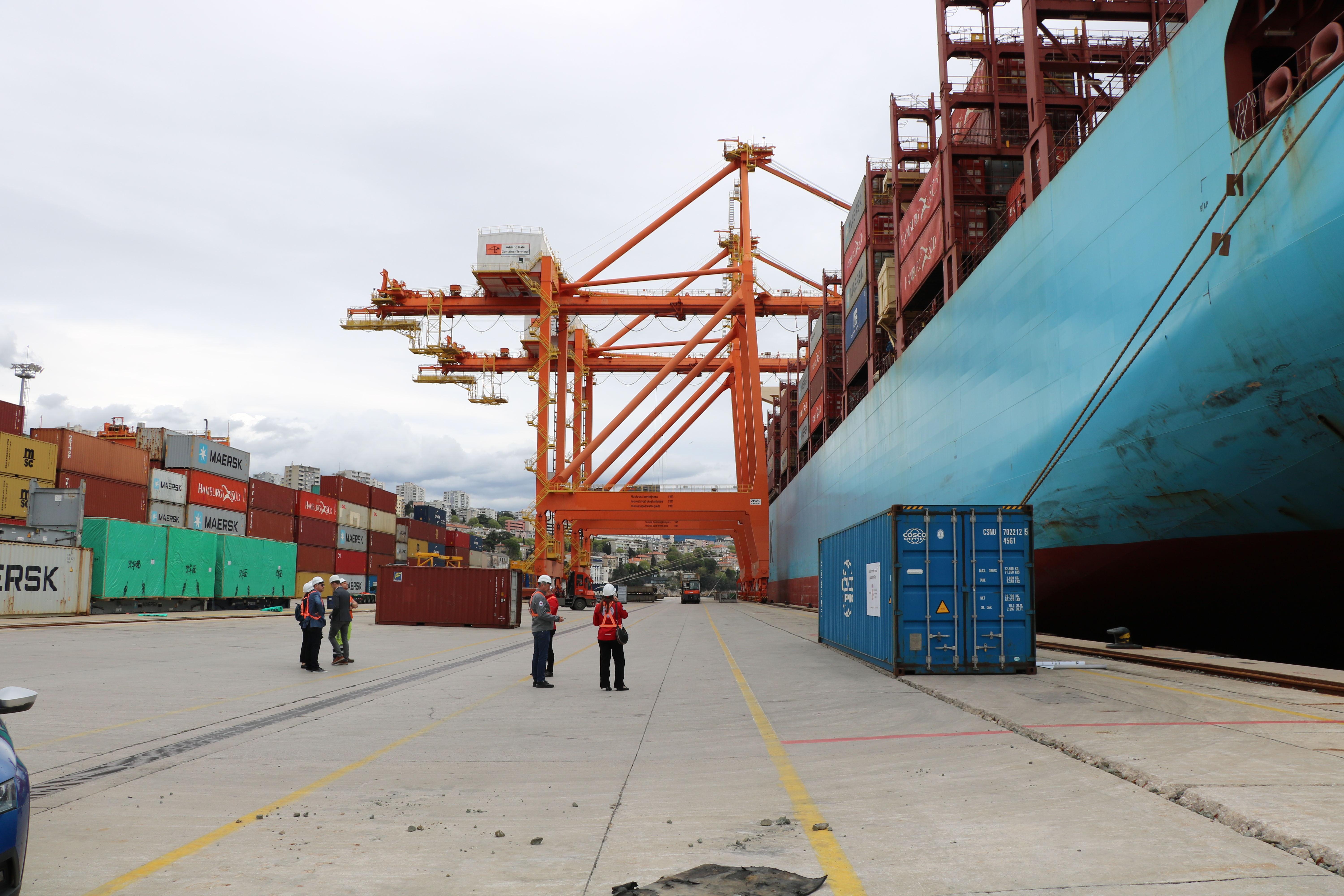 humanitarna pomoć gaza, rijek, brod, kontejner