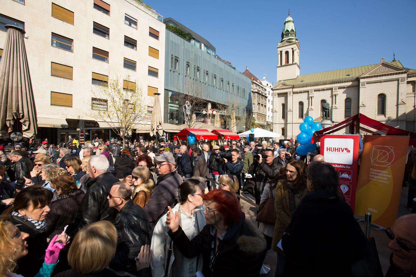 Zagreb: Na Cvjetnom trgu obilježen Svjetski dan zdravlja 2018.