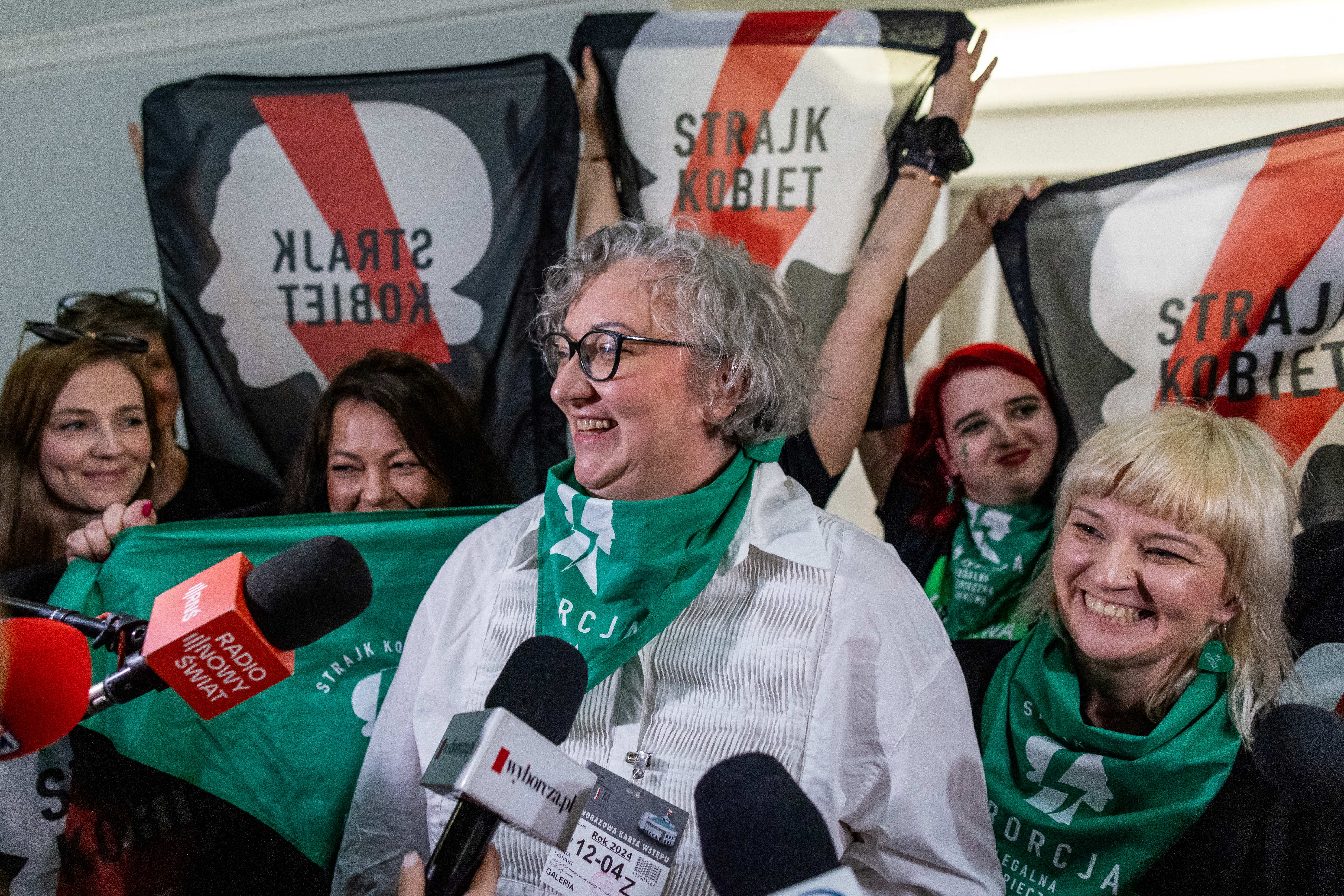 Marta Lempart, pobačaj, Poljska