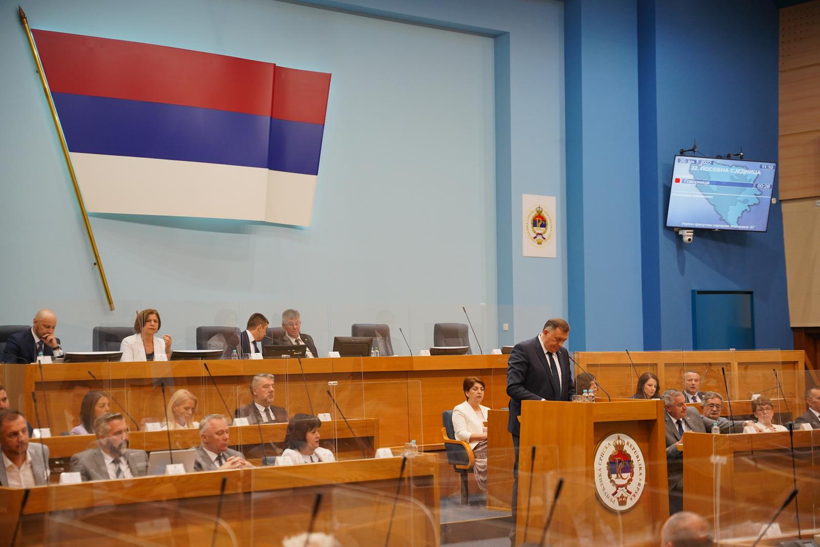 Banja Luka: Posebna sjednica Narodne skupštine RS