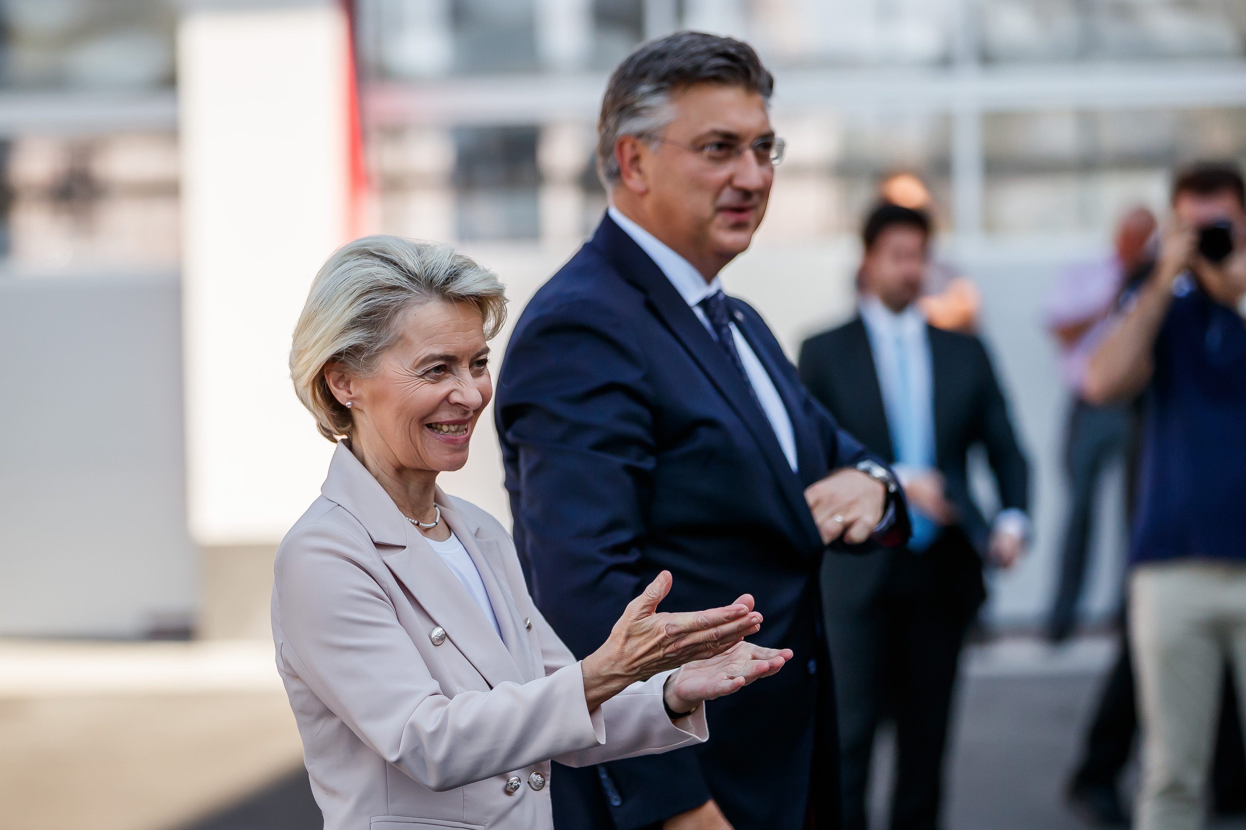 Plenković i Von der Leyen u posjetu Nastavnom regionalnom središtu za vatrogastvo u Vučevici