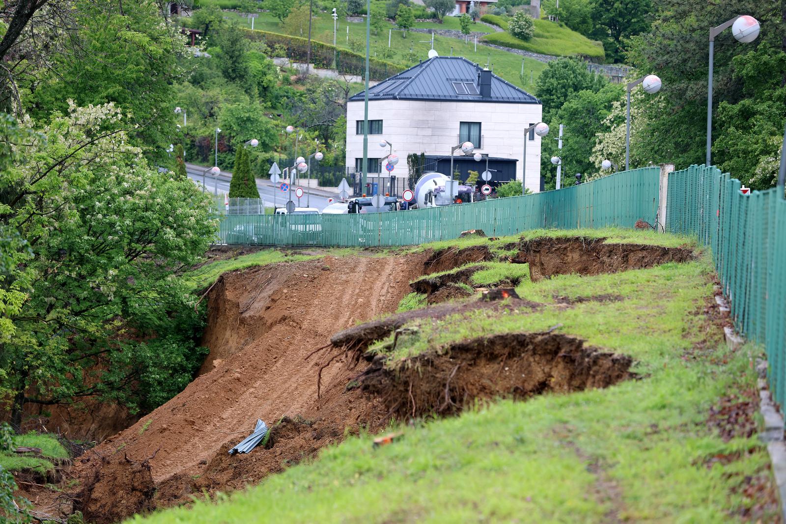 Zagreb: Ponovo se aktiviralo klizište na Pantovčaku