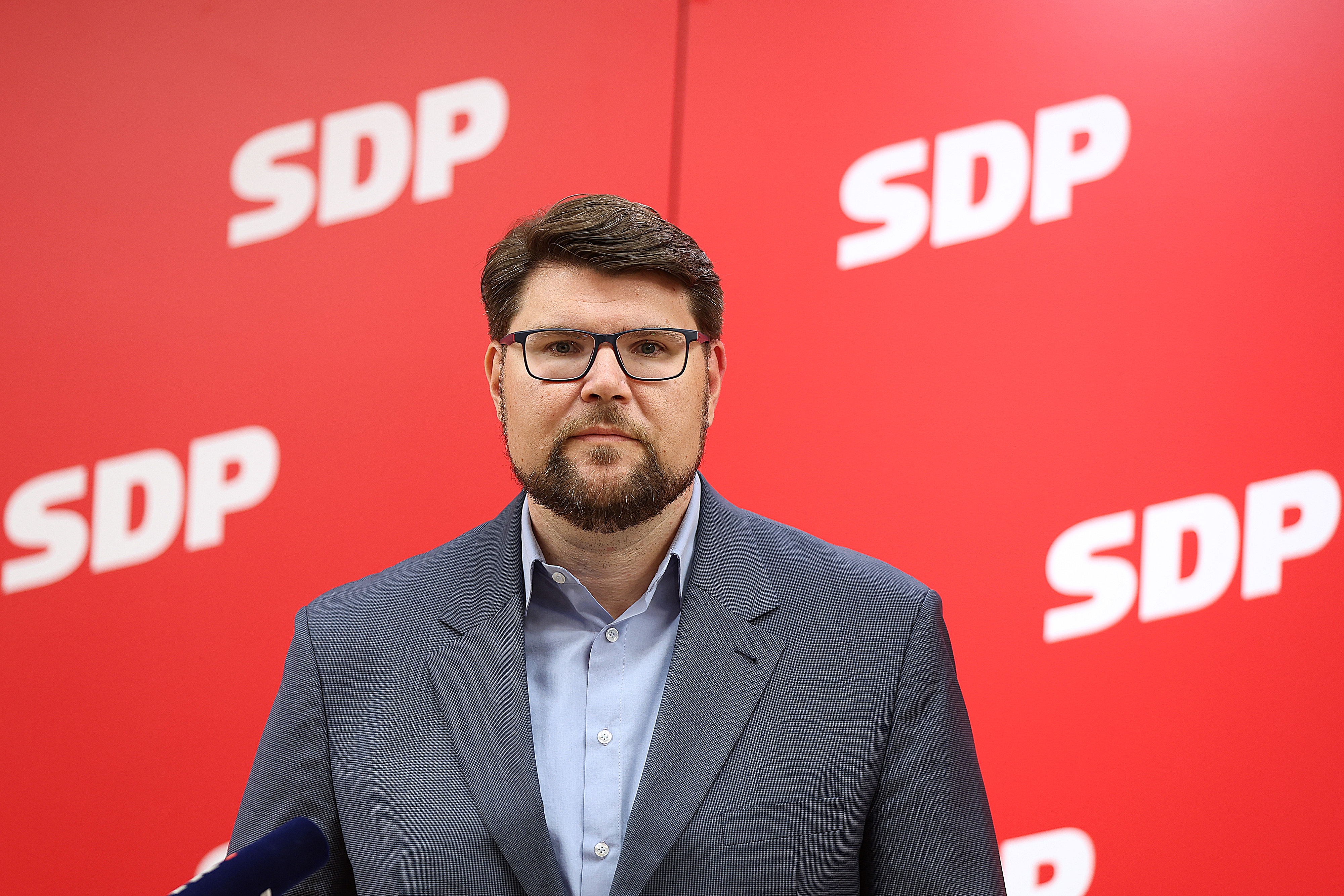 Zagreb: Izvanredna konferencija za medije predsjednika SDP-a Peđe Grbina