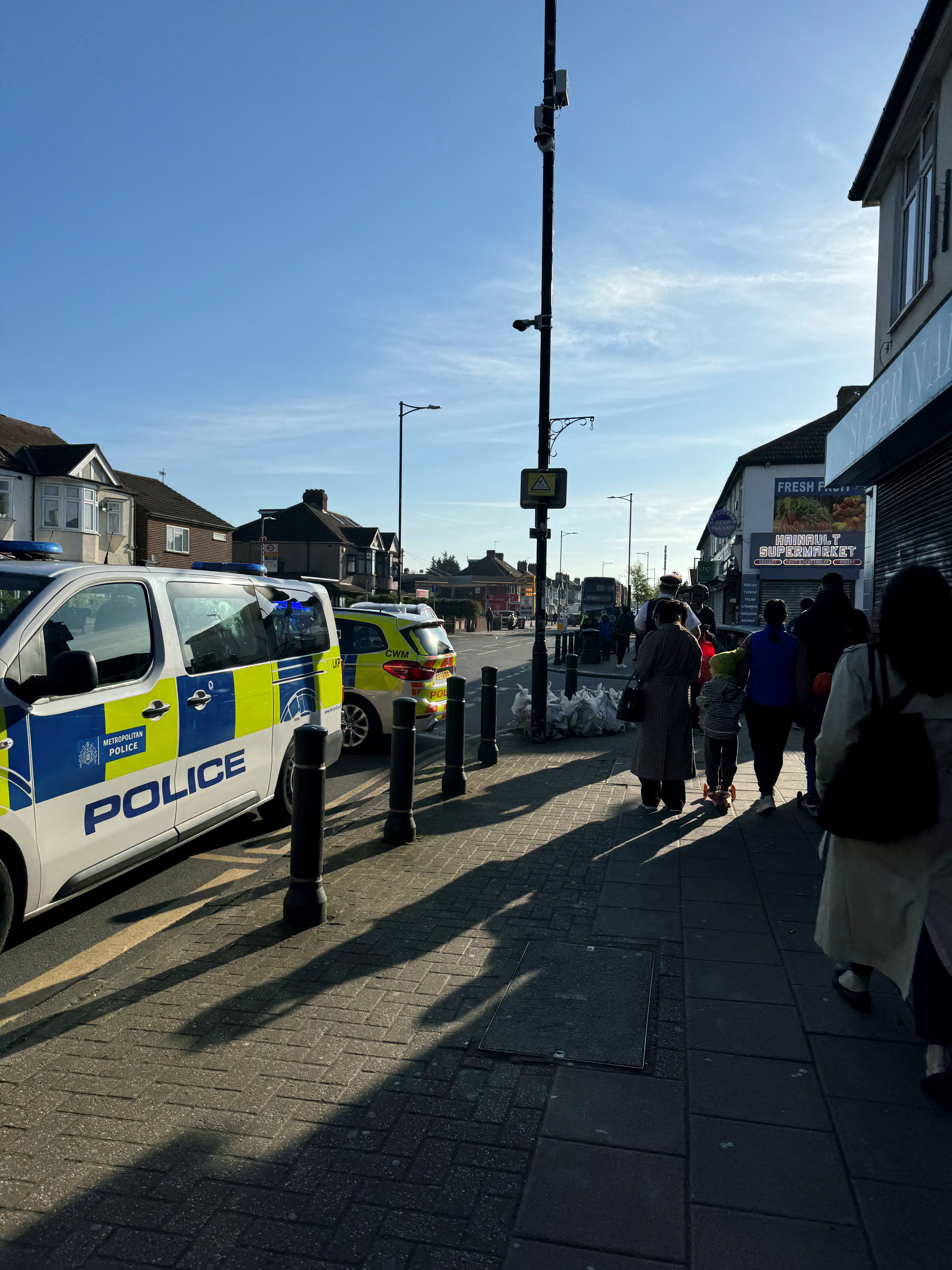 Stabbing incident in Ilford, London