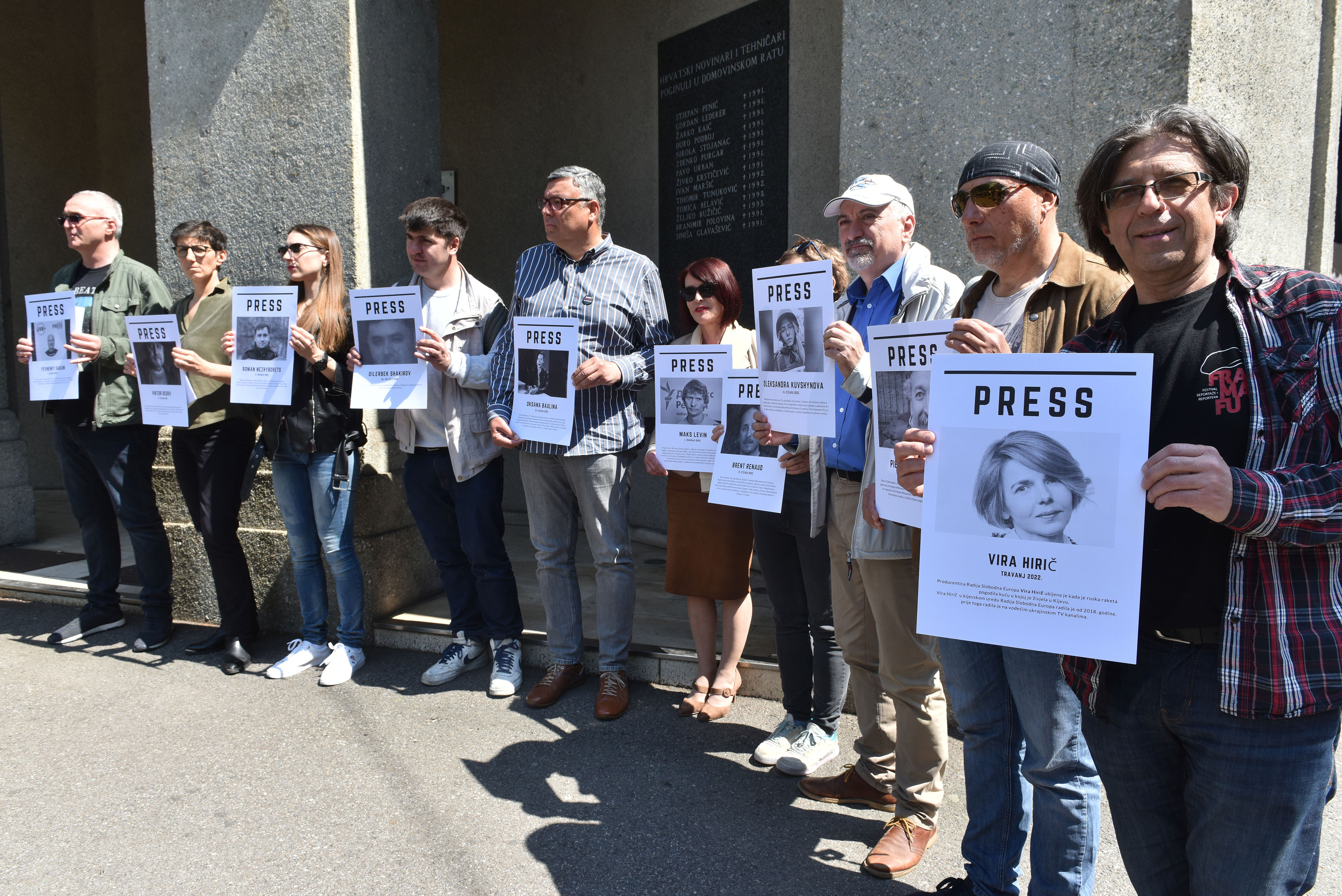 HND i SNH na Dan slobode medija odali počast novinarima ubijenima u Ukrajini