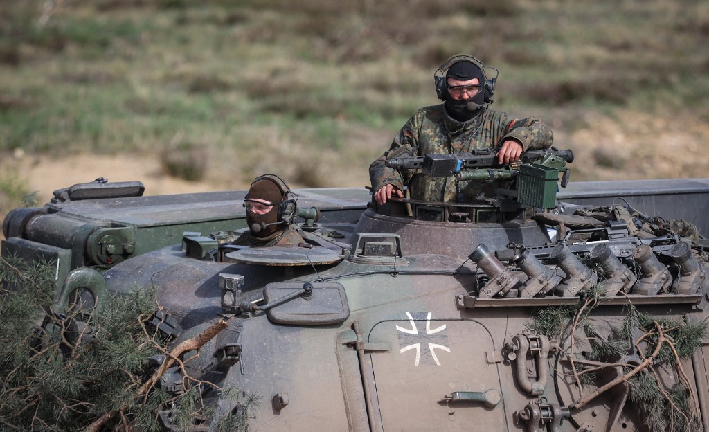 Combat exercises of the Armoured Infantry Brigade 37 providing the multinational lead unit for the NATO Response Force (NRF)