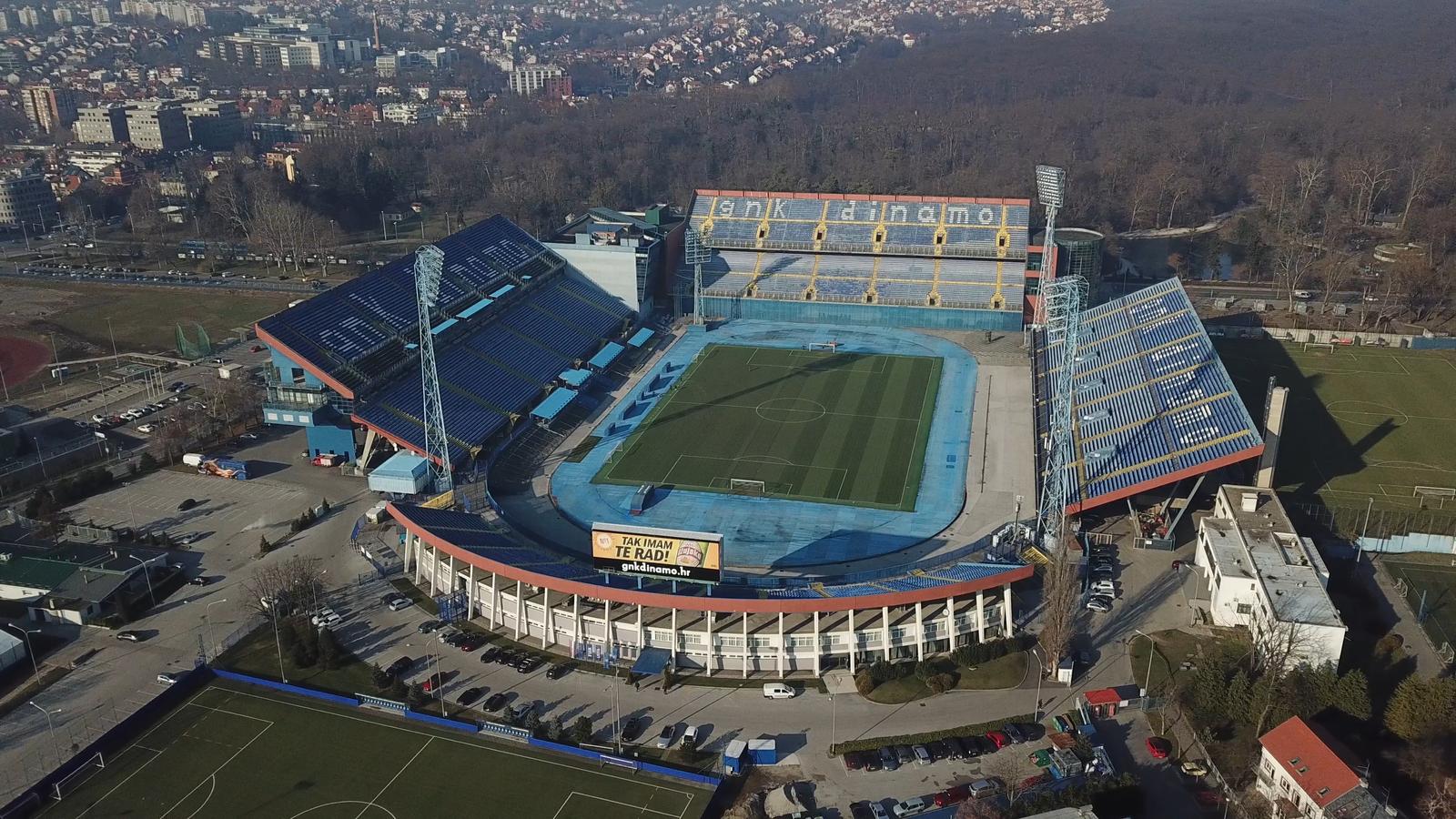 Stadion Maksimir snimljen iz zraka
