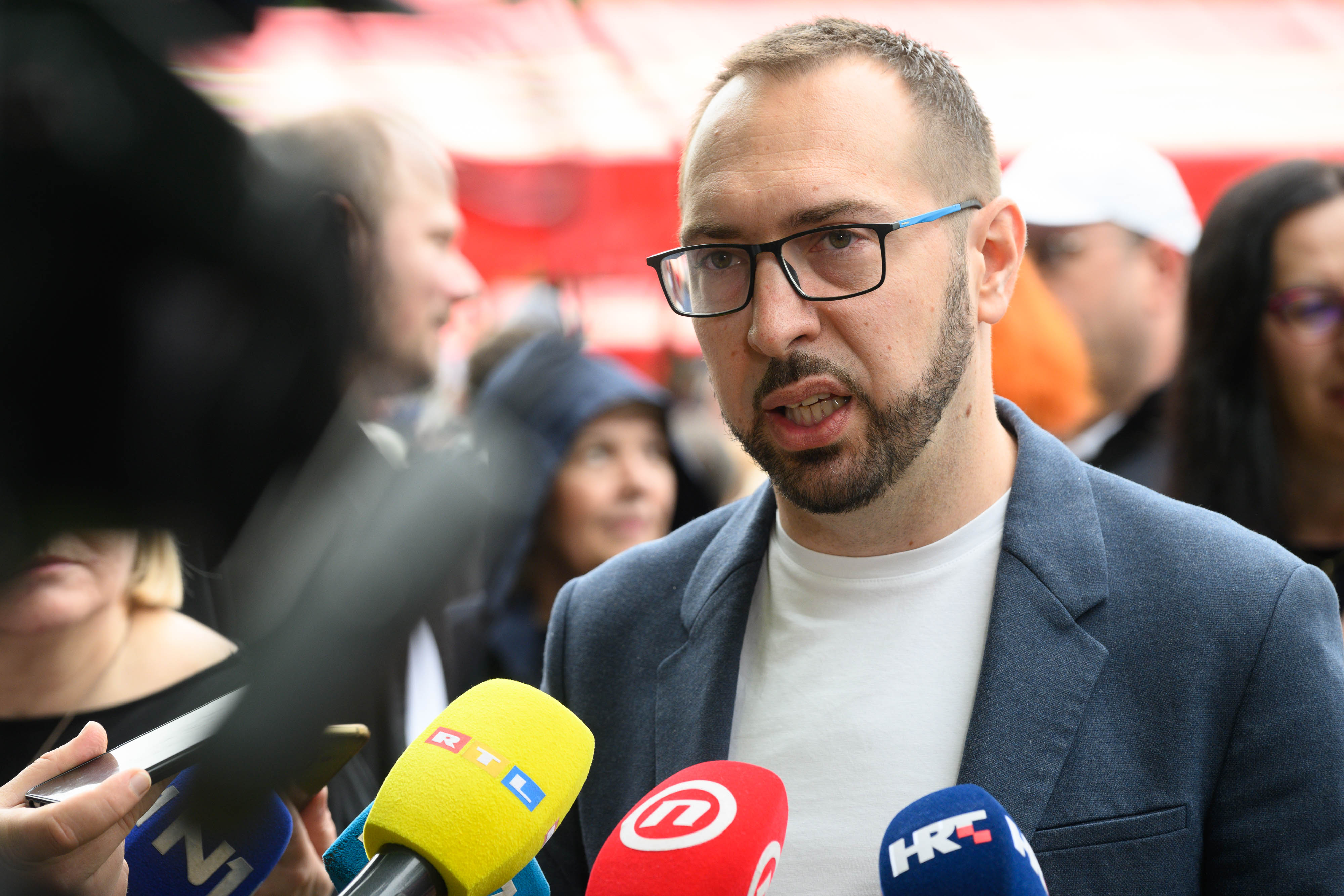 Zagreb: Gradonačelnik Tomašević dao izjavu medijima