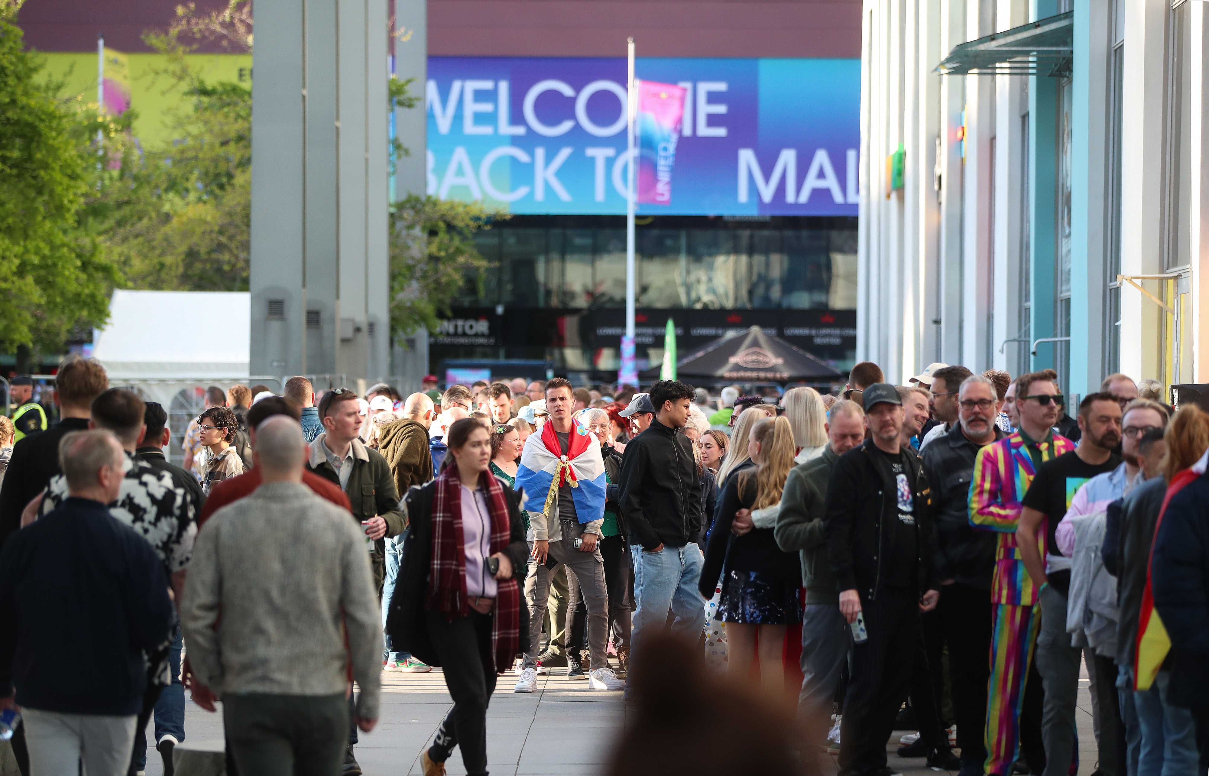 Malmo: Atmosfera ispred dvorane uoči prve polufinalne večeri Eurosonga