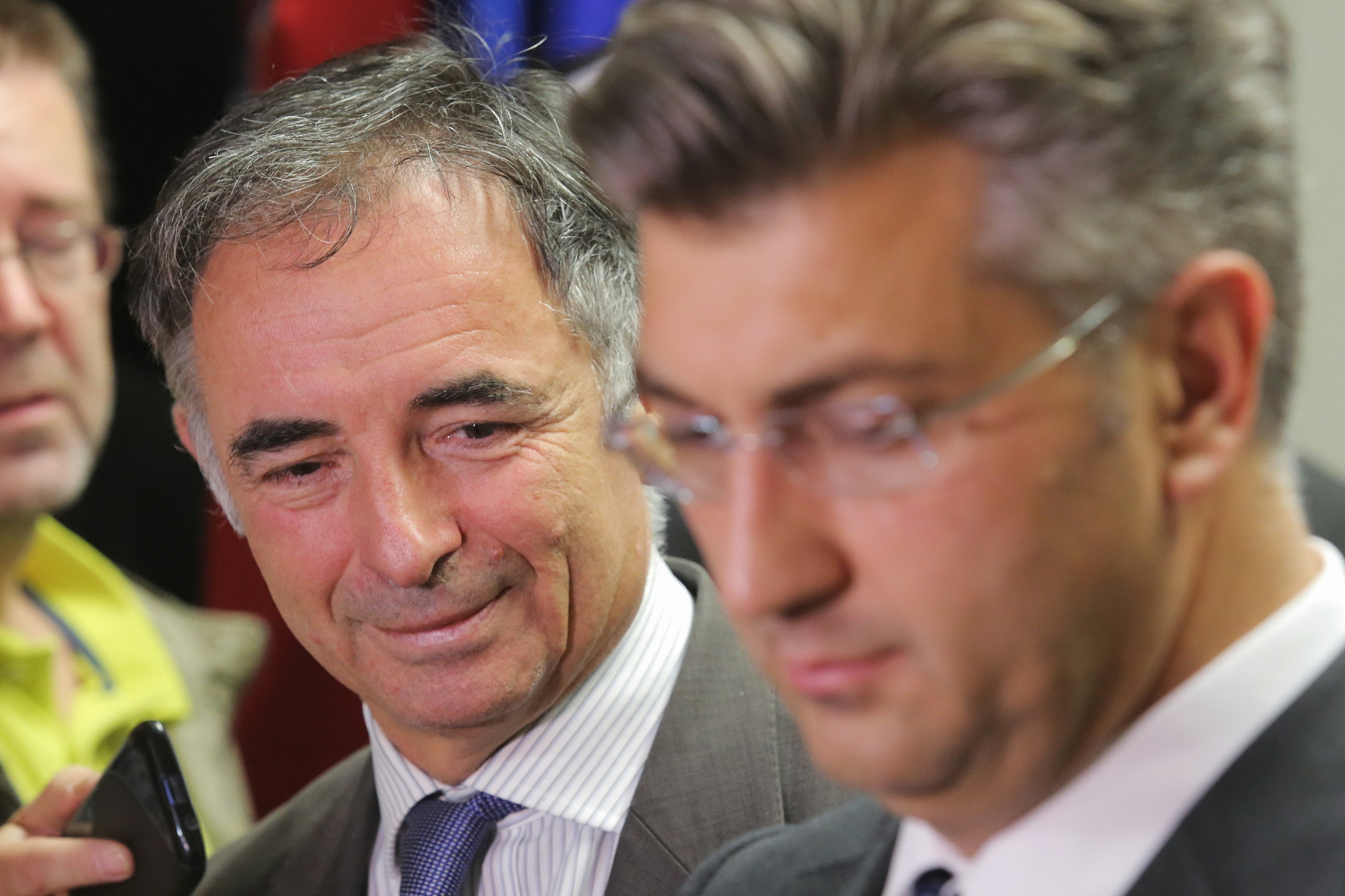 Zagreb: Pupovac i Plenkovi? dali izjave za medije nakon pregovora HDZ-a i predstavnika manjina
